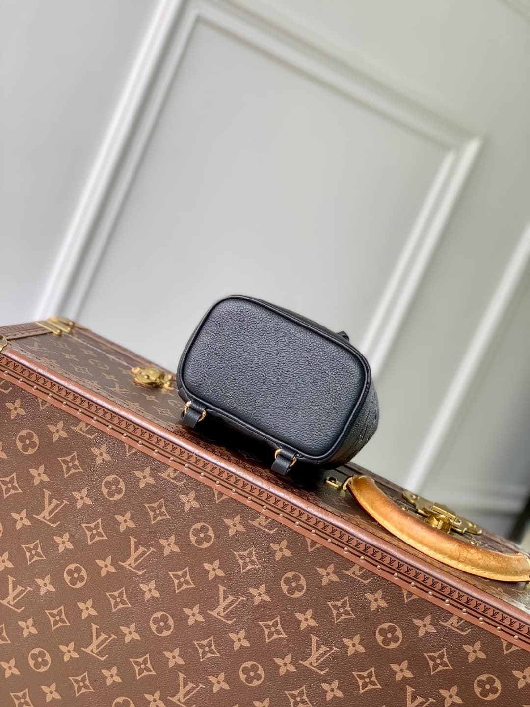 Louis Vuitton Nano Noé Backpack Monogram Empreinte Leather M14549 Black High
