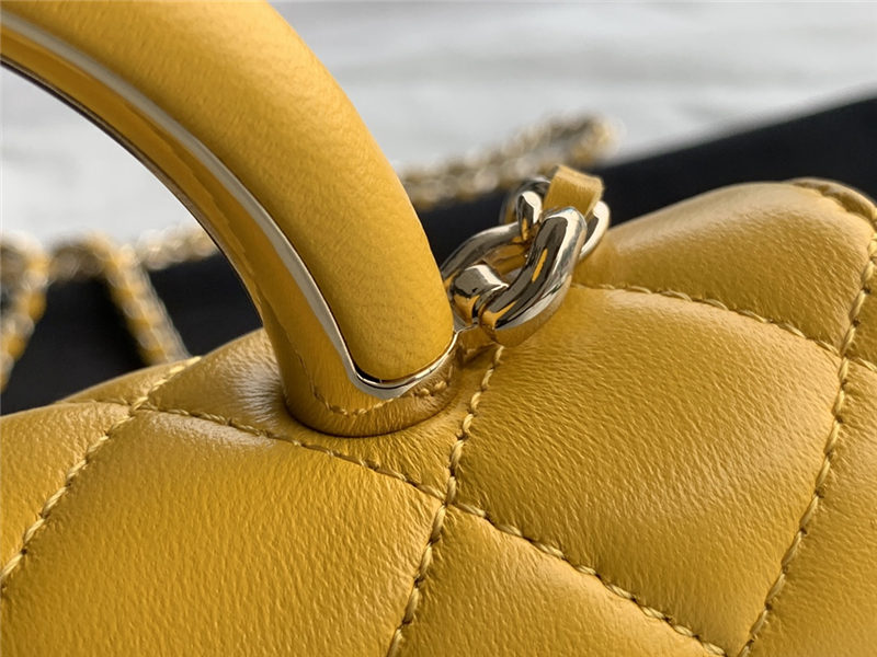 Chanel Wallet on Chain With Handle AP2844 Lambskin & Gold-Tone Metal Yellow A