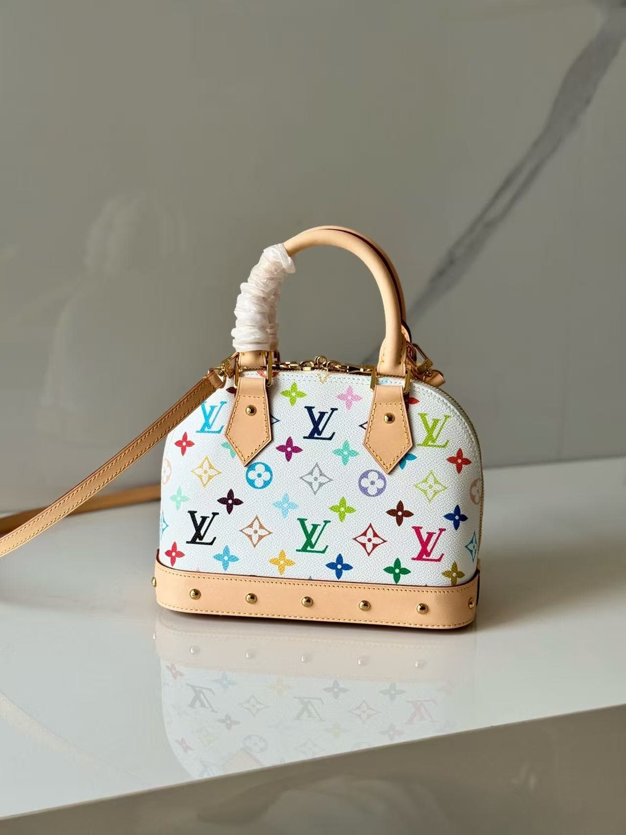 Louis Vuitton x Murakami Alma BB Monogram coated canvas M13078 High