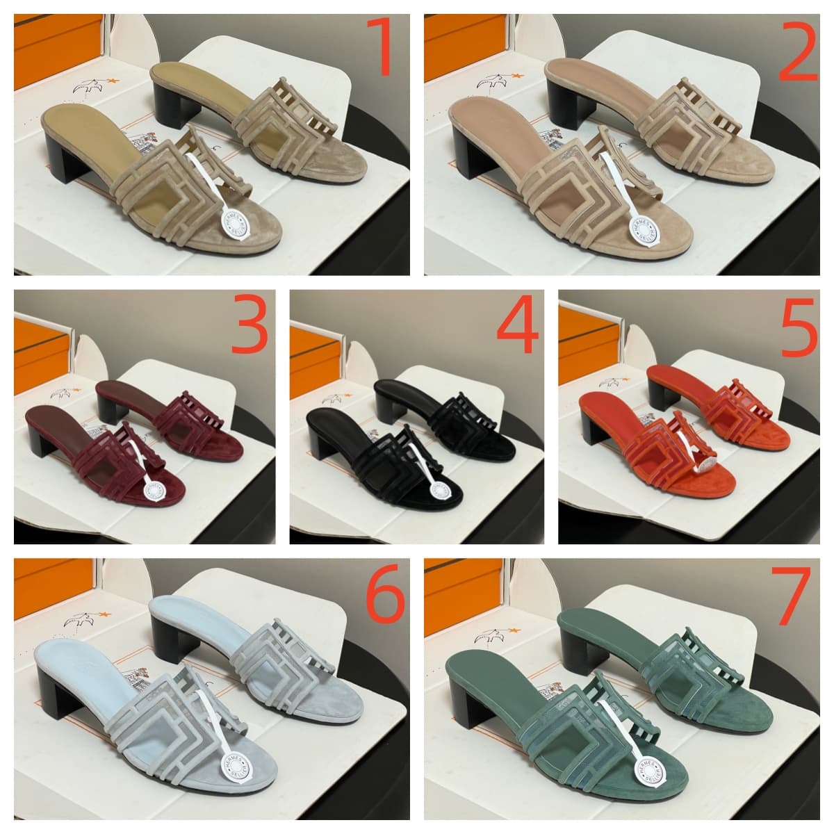 Hermès Oran Sandal Shoes Women Mid-Heel