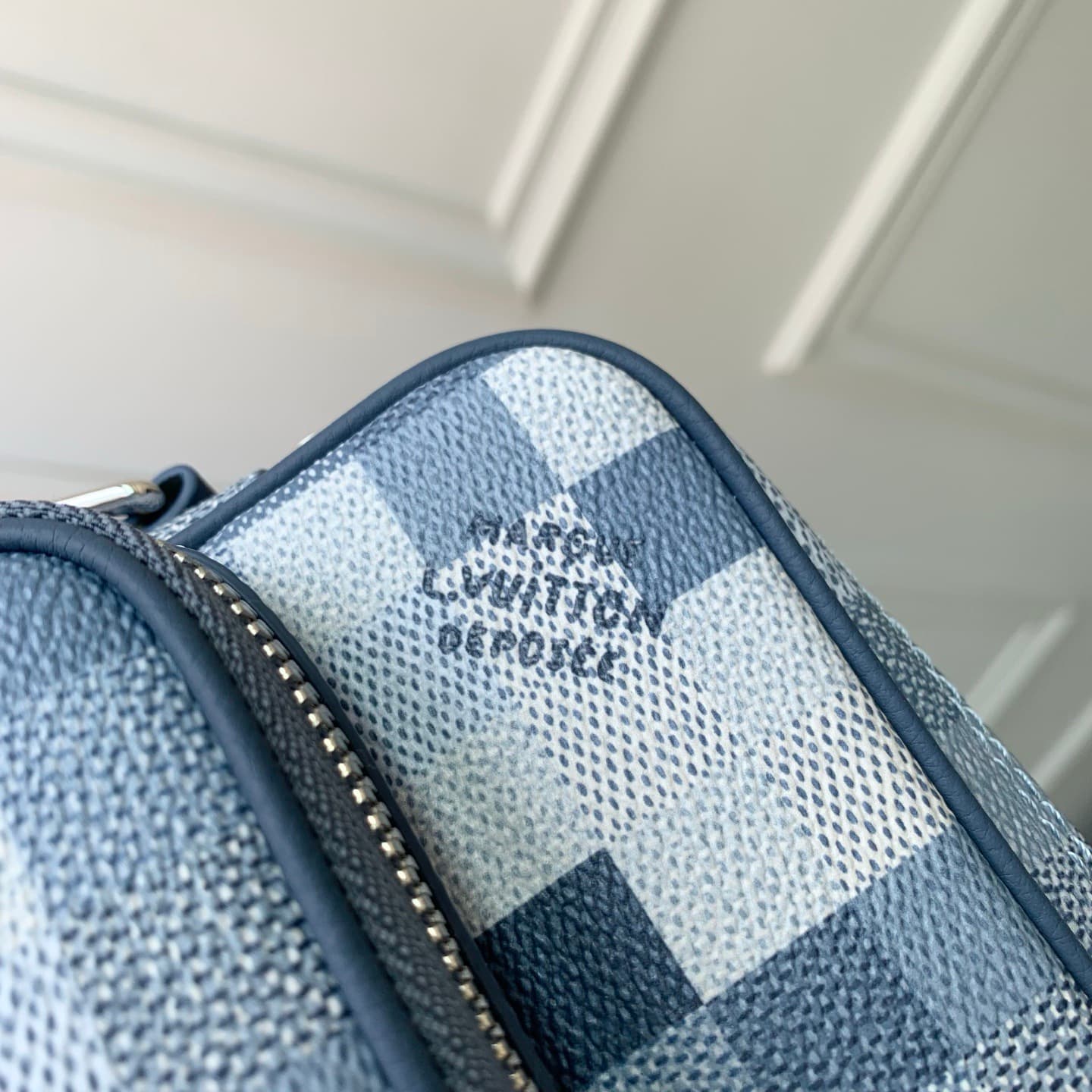 Louis Vuitton Nil Indigo Blue Damoflage coated canvas M28606 High