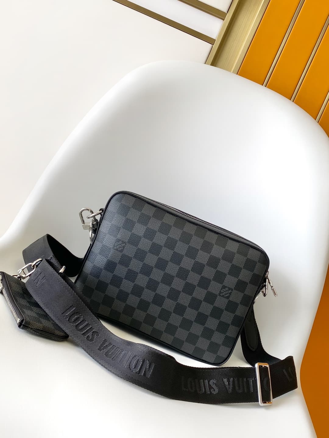 Louis Vuitton Trio Messenger Damier Graphite coated canvas N40519 High