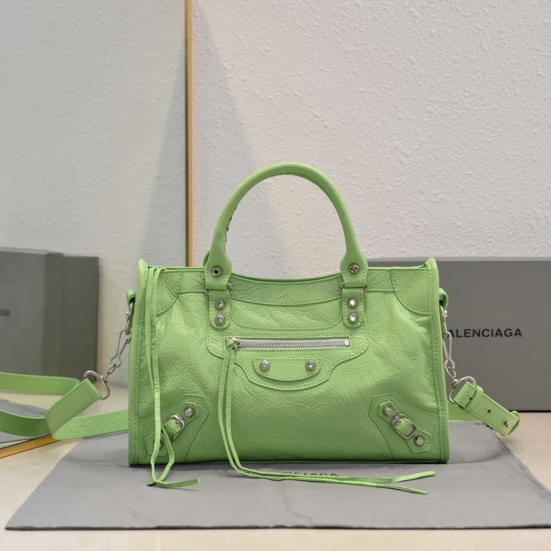 WOMEN'S LE CITY SMALL BAG Lambskin & Silver Metal High