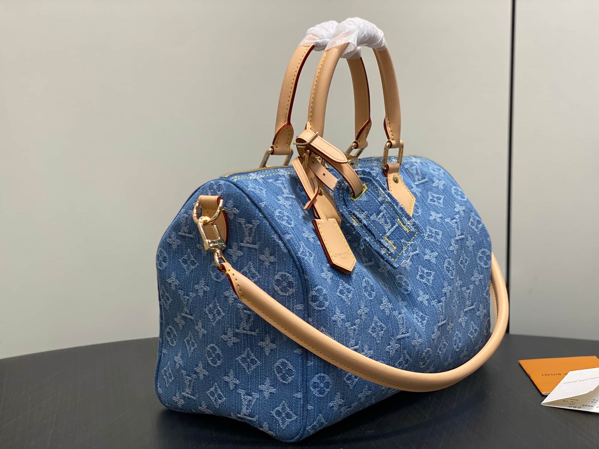 Louis Vuitton Speedy Soft 30 Monogram Denim M14430 High