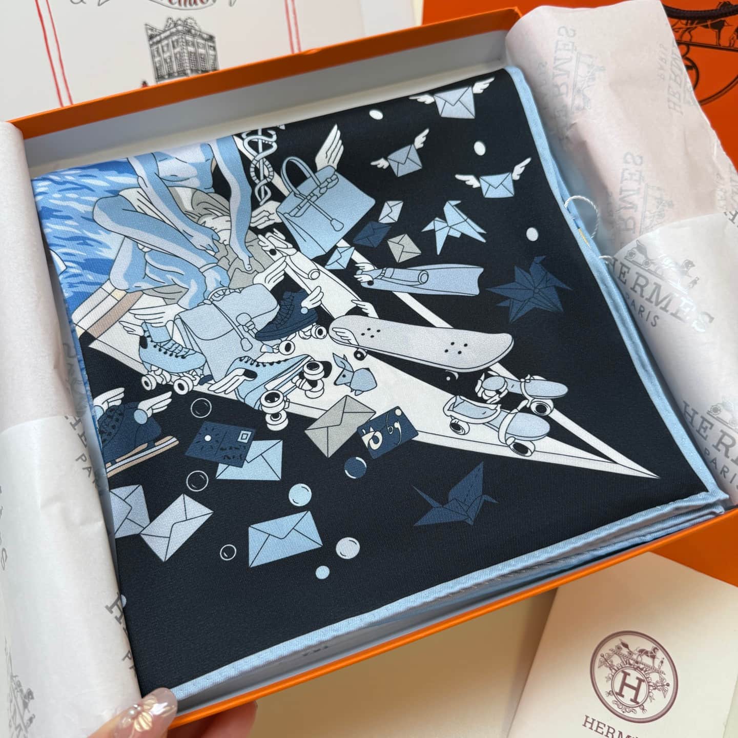 Hermes Silk Flagship Scarf 90