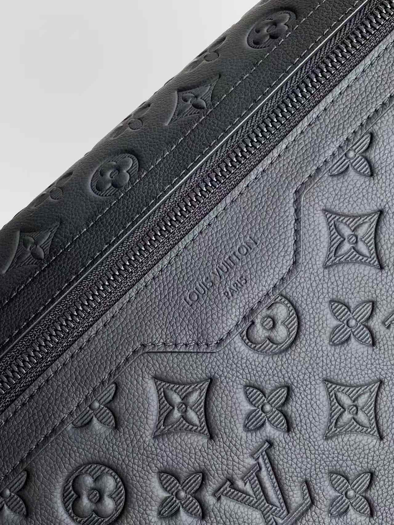 Louis Vuitton Courrier Messenger Black Monogram Shadow calfskin leather M28781 High