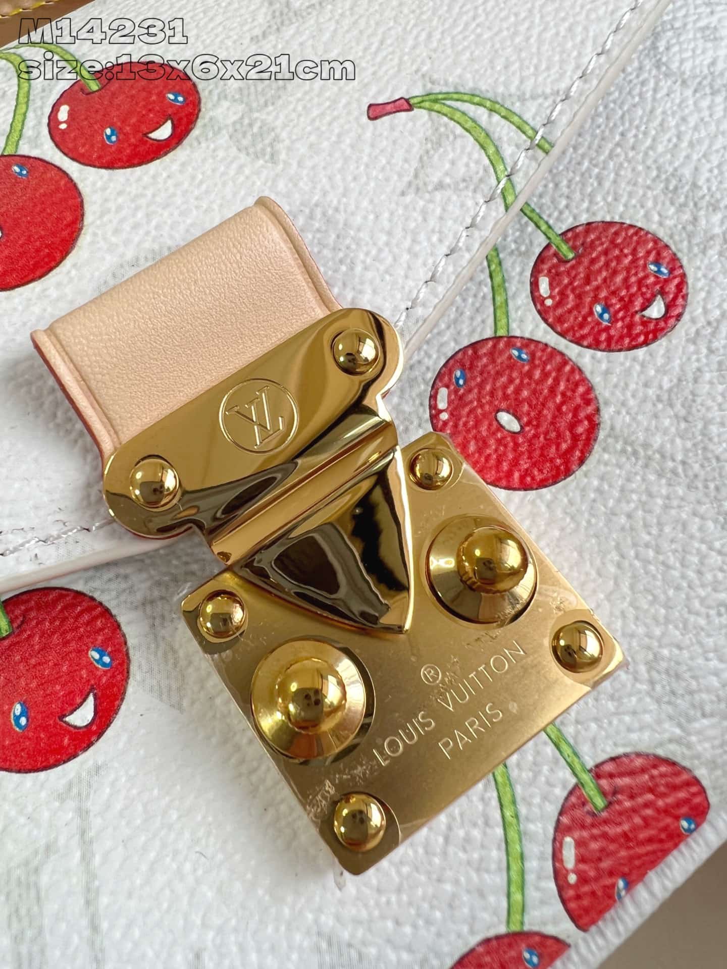 Louis Vuitton x Murakami Pochette Métis East West Monogram cherry coated canvas M14231 High