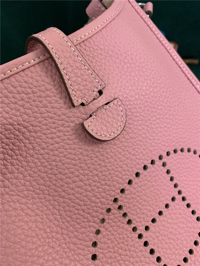 Hermes Evelyne III TPM Mini Bag Calfskin In Pink High