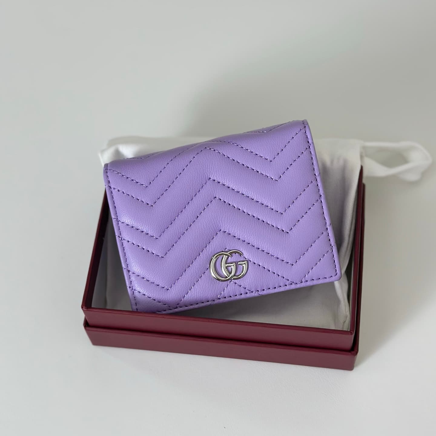 Gucci GG Marmont Small Wallet Purple 466492 High