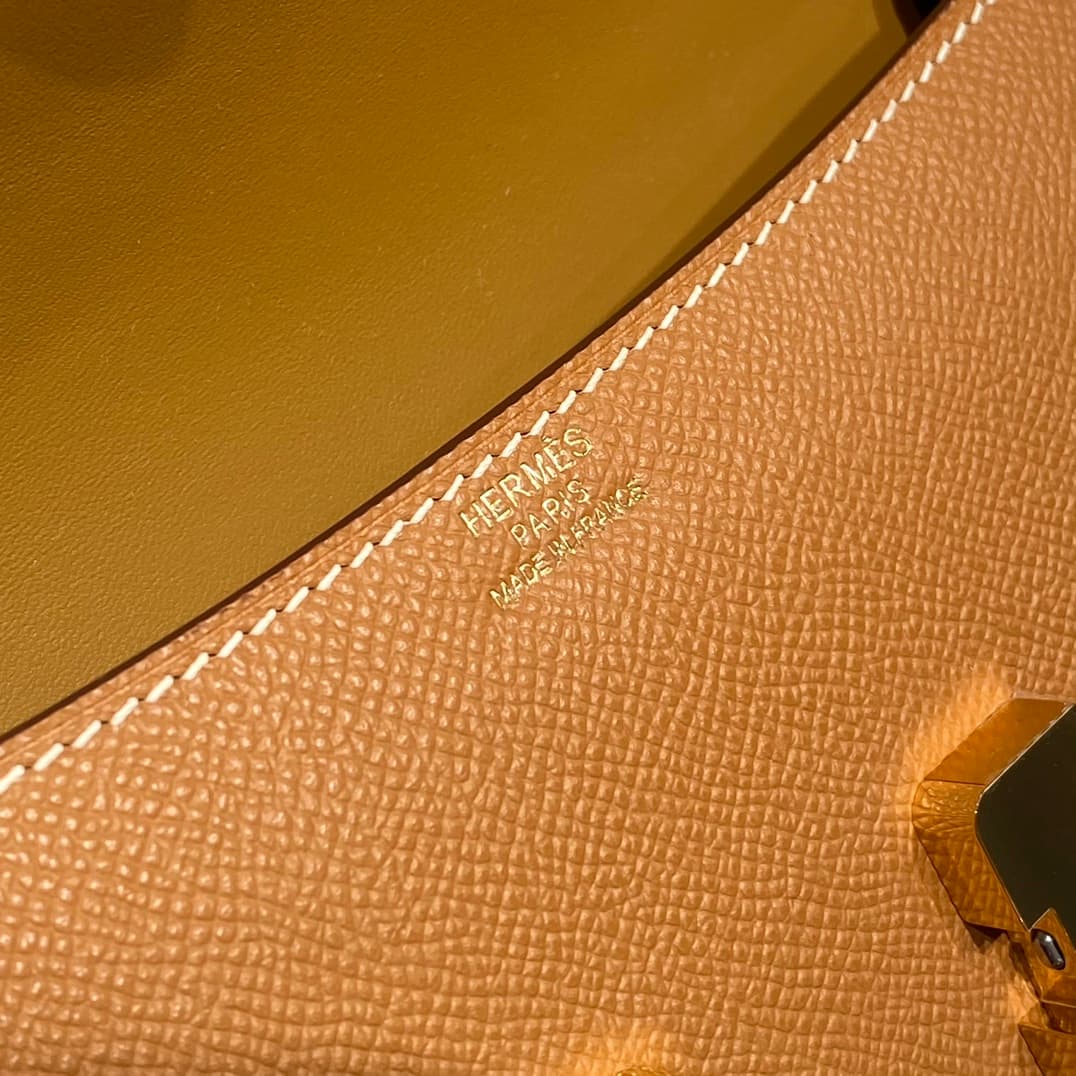 Hermès Constance Elan shoulder bag in Gold Epsom leather WAX High