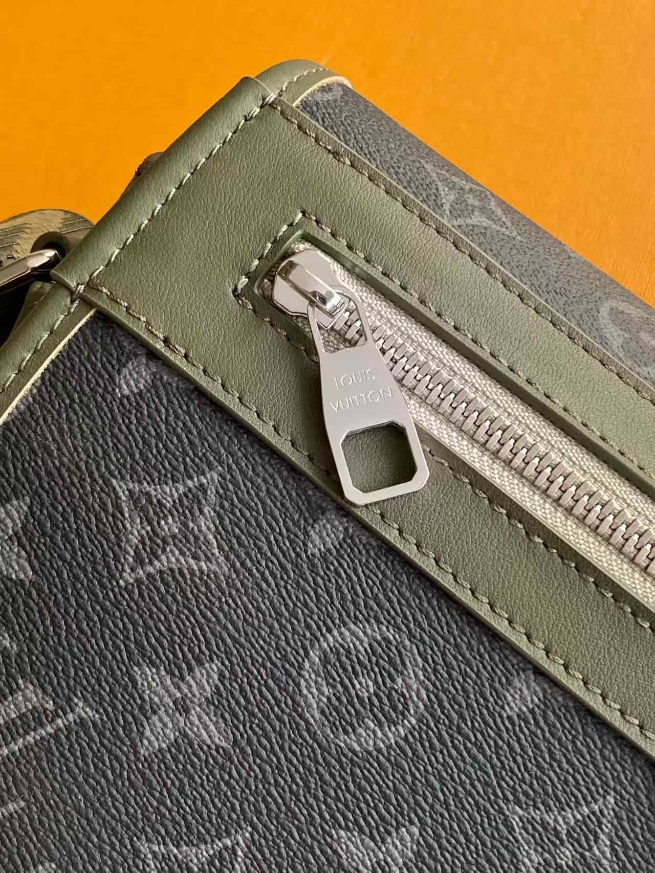 Louis Vuitton Courrier Messenger Khaki Green Monogram Eclipse coated canvas M28629 High