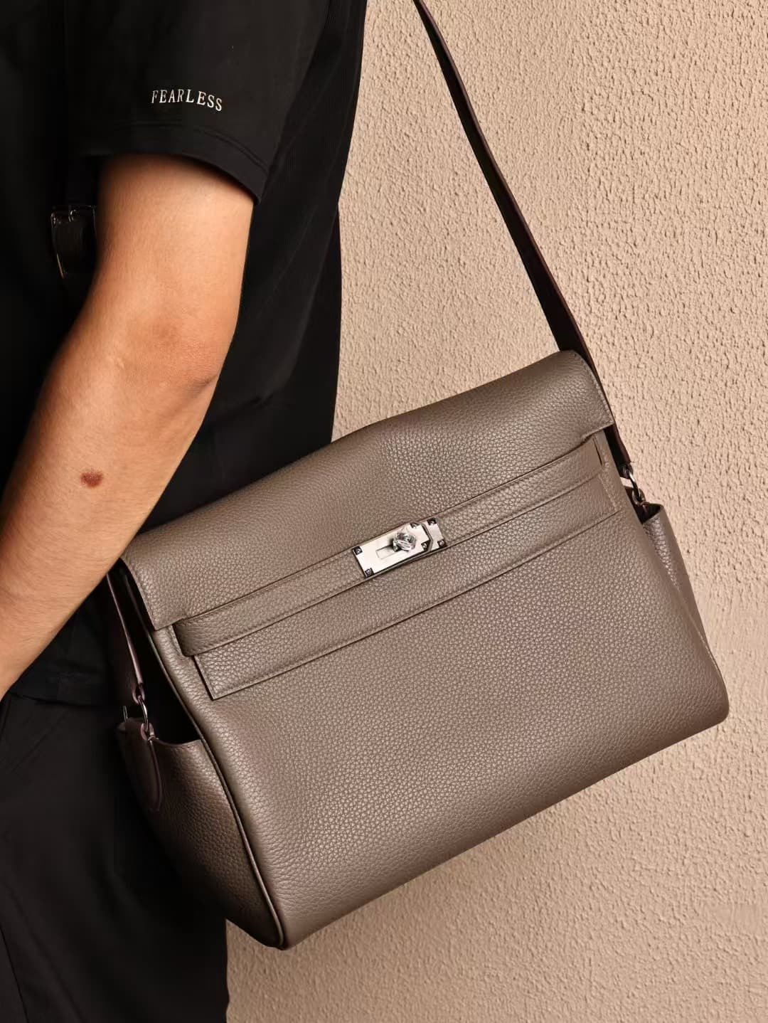 Hermes Kelly Messenger GM Togo Leather WAX Customizing Style