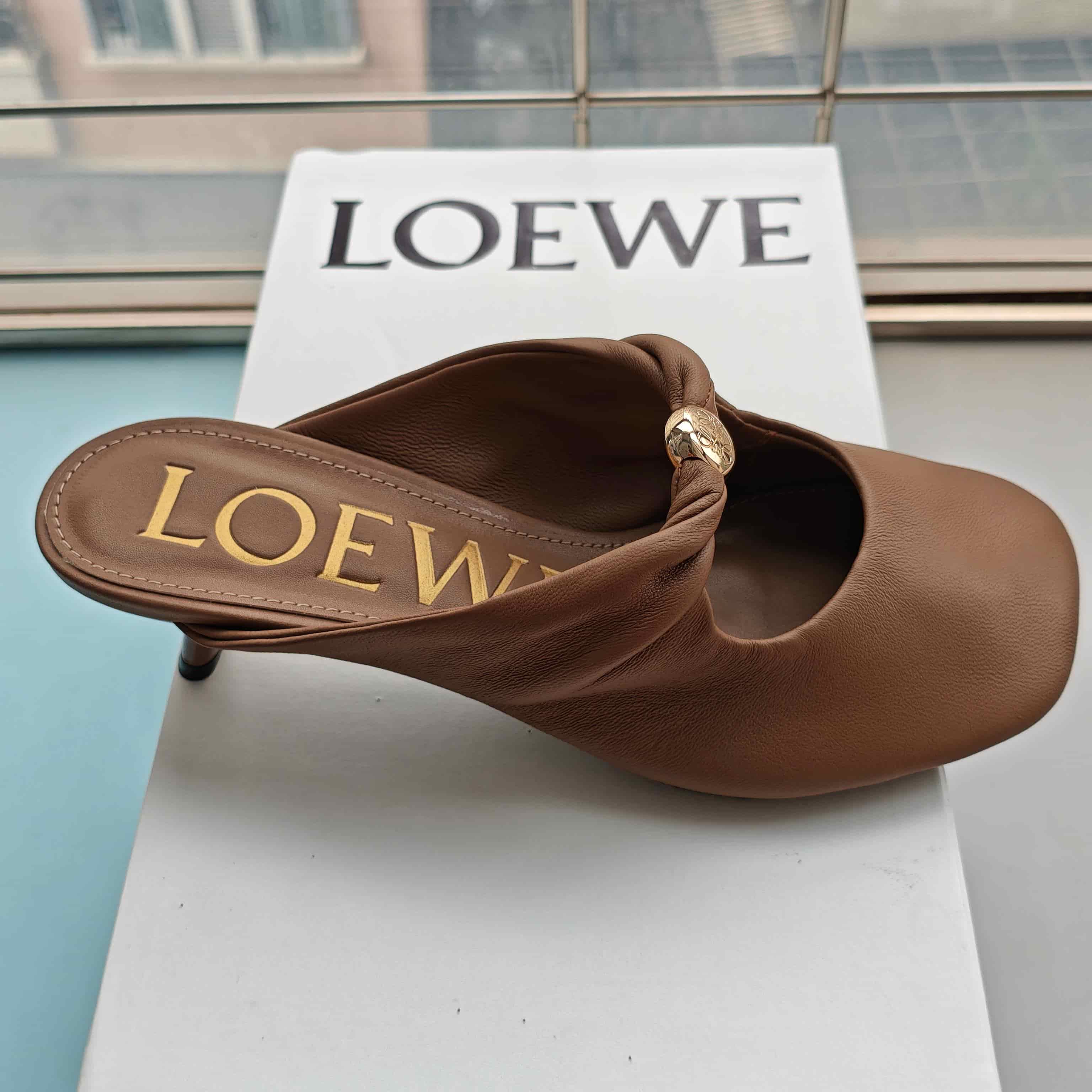 LOEWE Pebble Soft mule in nappa