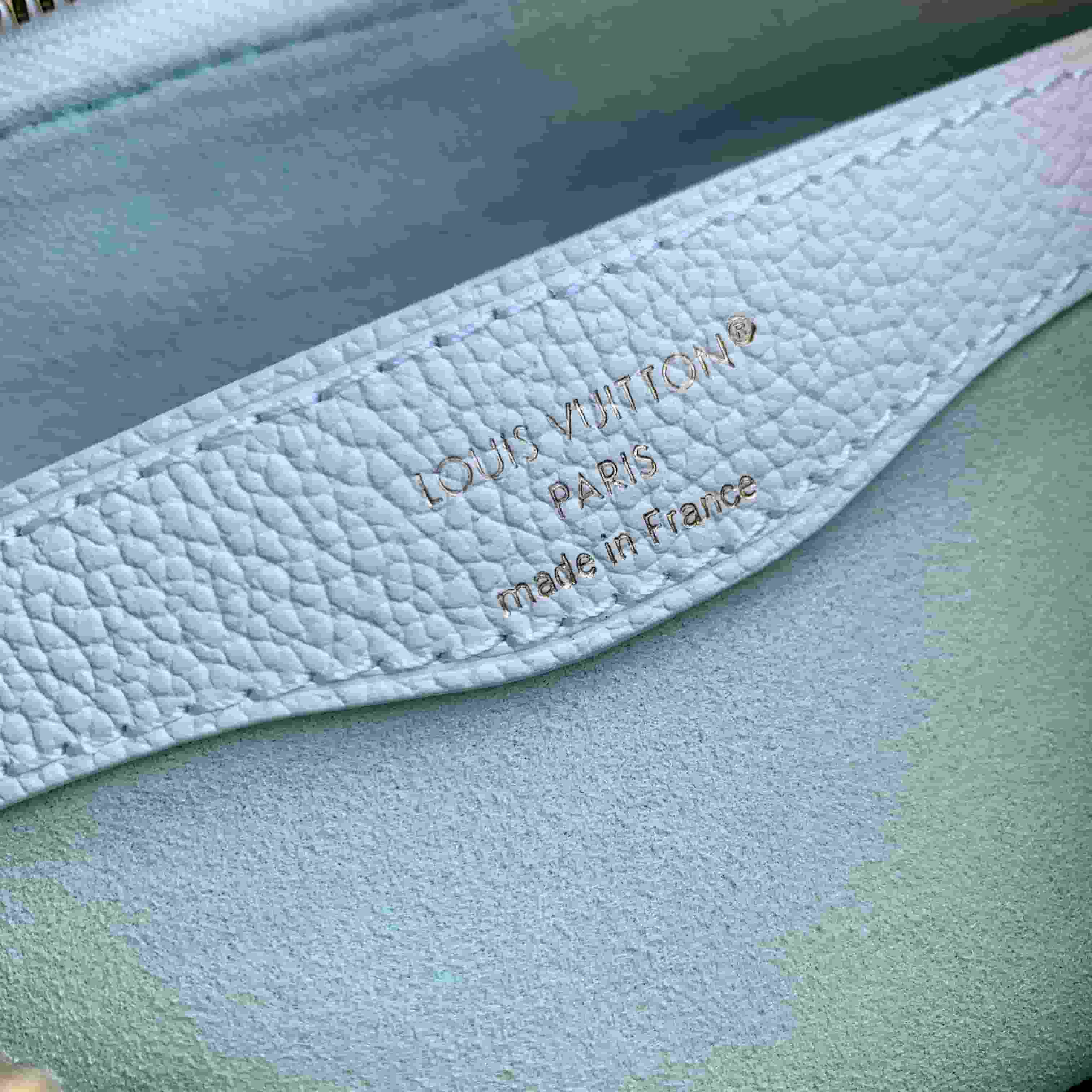 Louis Vuitton Boulogne PM Milky White/Green Cowhide leather M27571 High