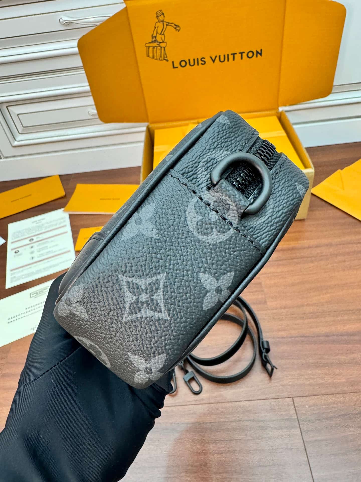 Louis Vuitton Trocadéro Wearable Wallet Monogram Eclipse coated canvas M14253 TOP