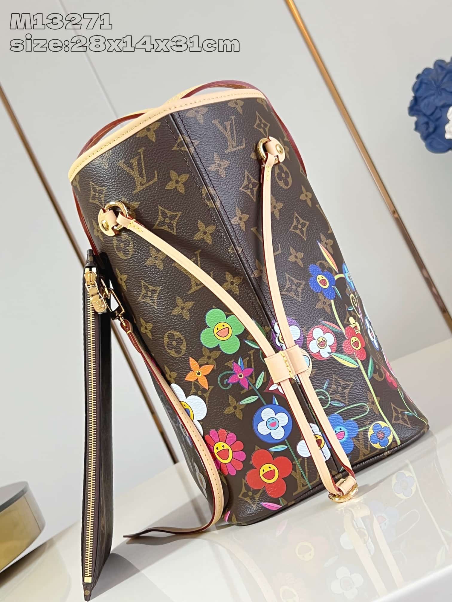 Louis Vuitton x Murakami Neverfull MM Monogram coated canvas M13271 High