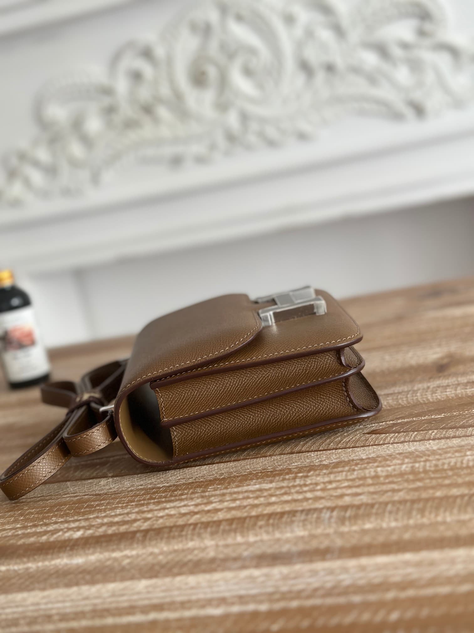 Hermes Mini Constance 18cm/24cm Epsom Bag WAX Weimar High