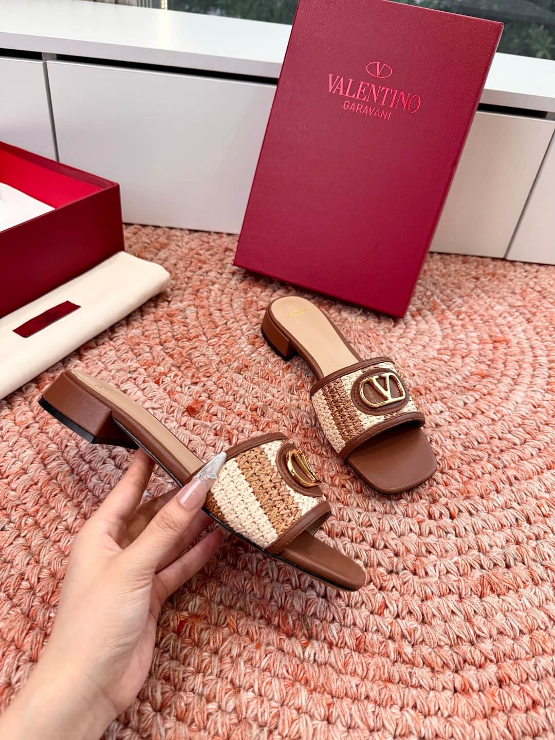 Valentino Garavani VLogo Signature Slide Sandals Women