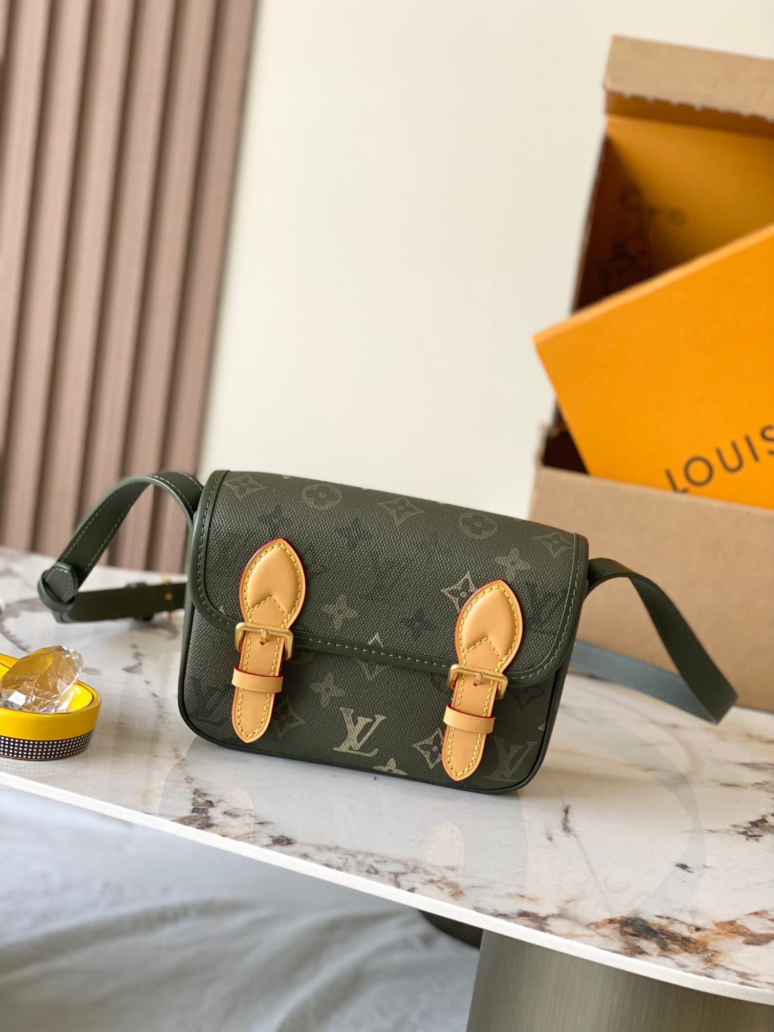 Louis Vuitton Satchel Wearable Wallet Khaki Monogram Surplus coated canvas M26969 Top