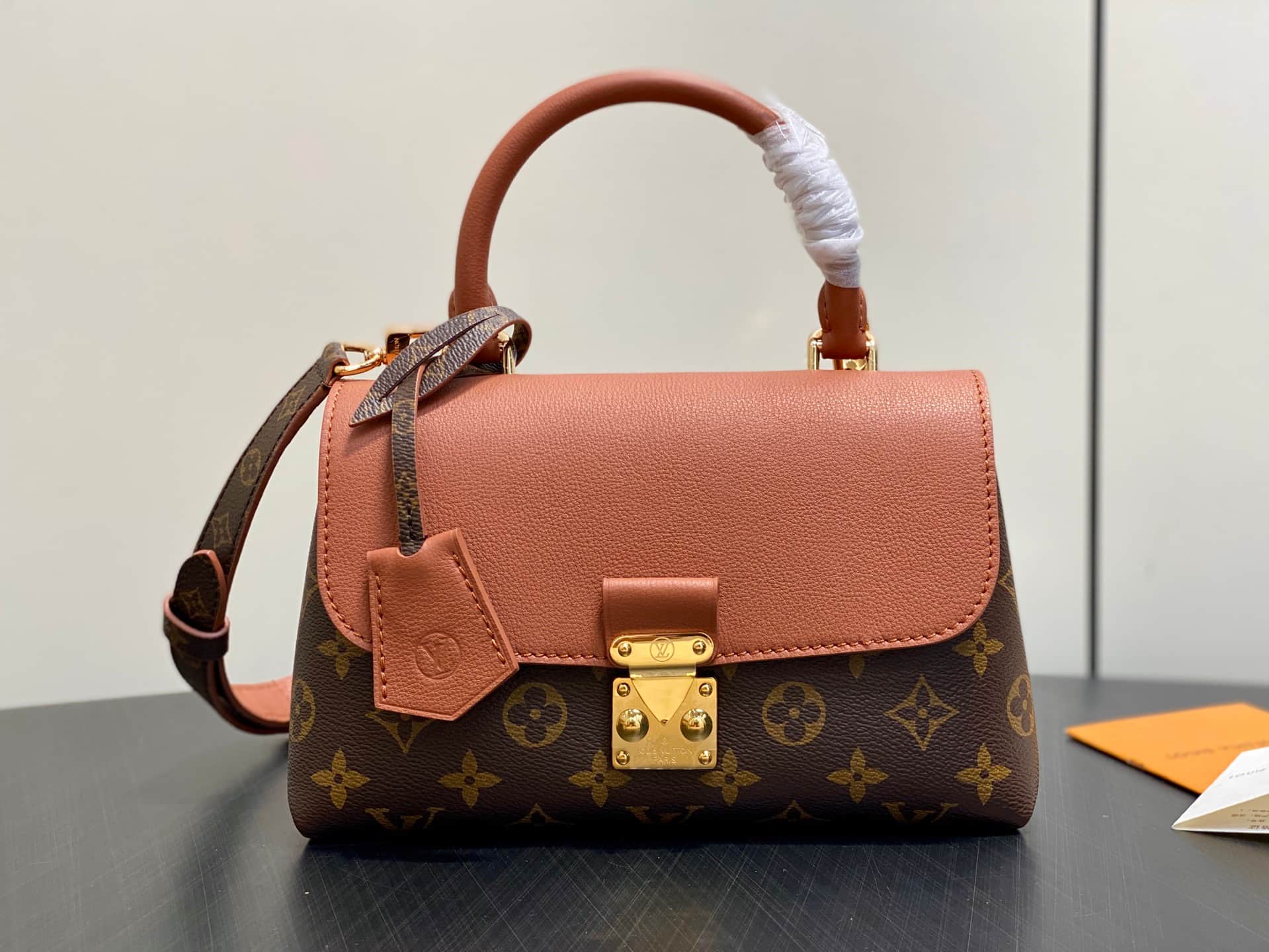 Louis Vuitton Madeleine BB Monogram Cognac Brown coated canvas M28288 High