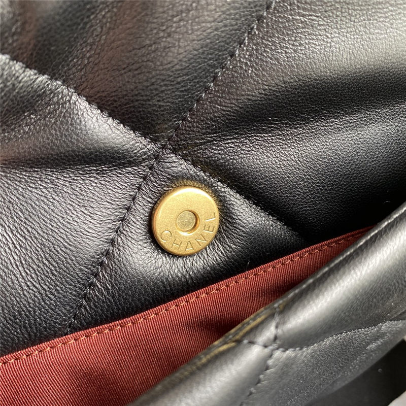 Large Chanel 19 Flap Bag Lambskin High
