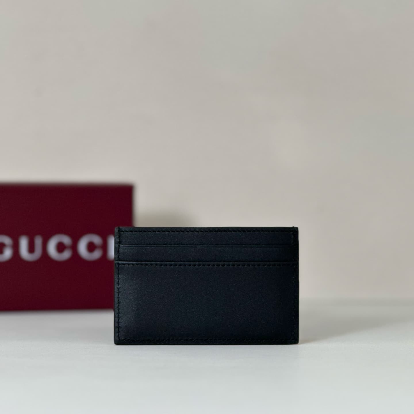 Gucci Card case with Horsebit 846952 black leather High