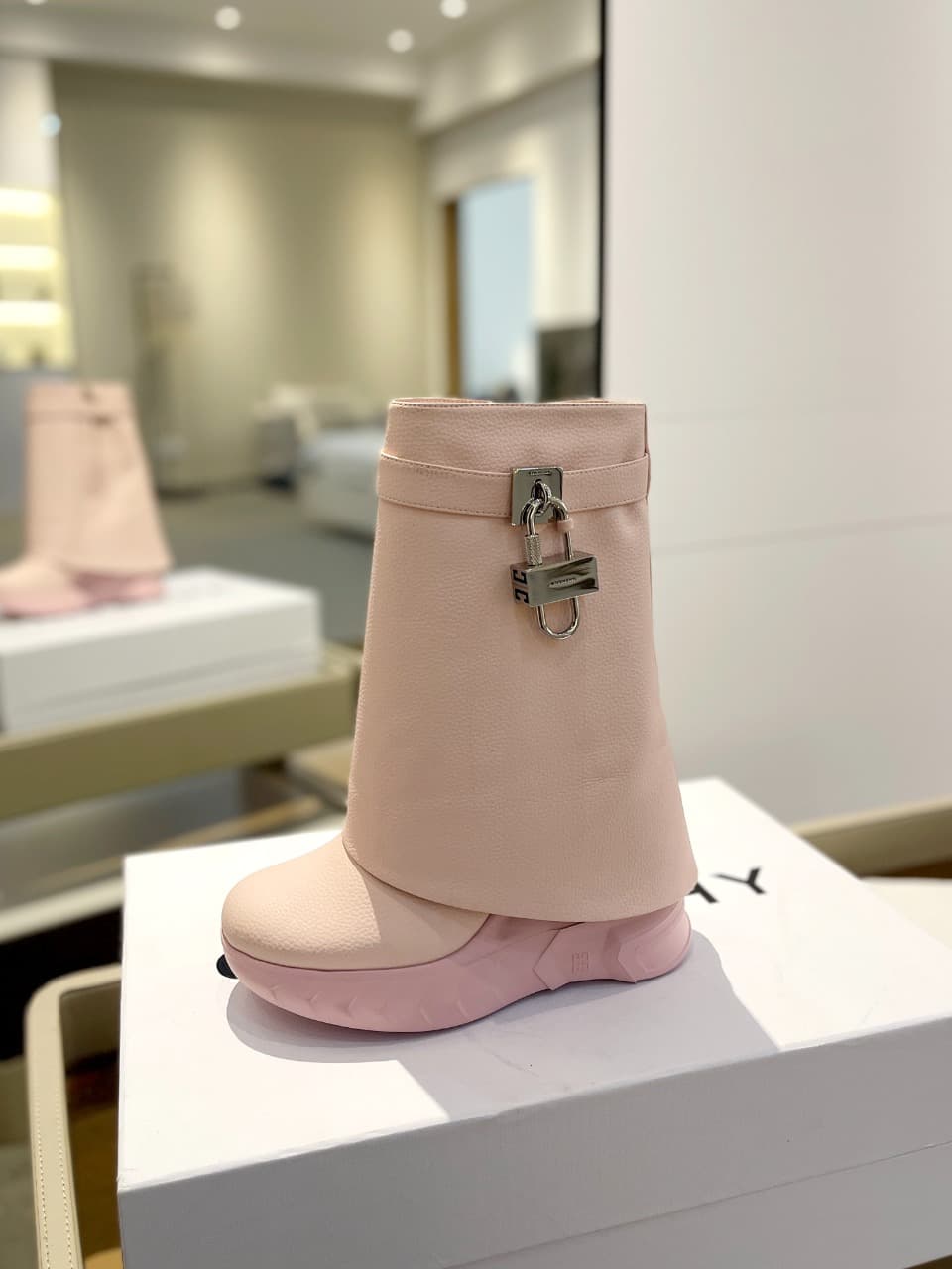 Givenchy Shark Lock Biker ankle boots Shoes Women