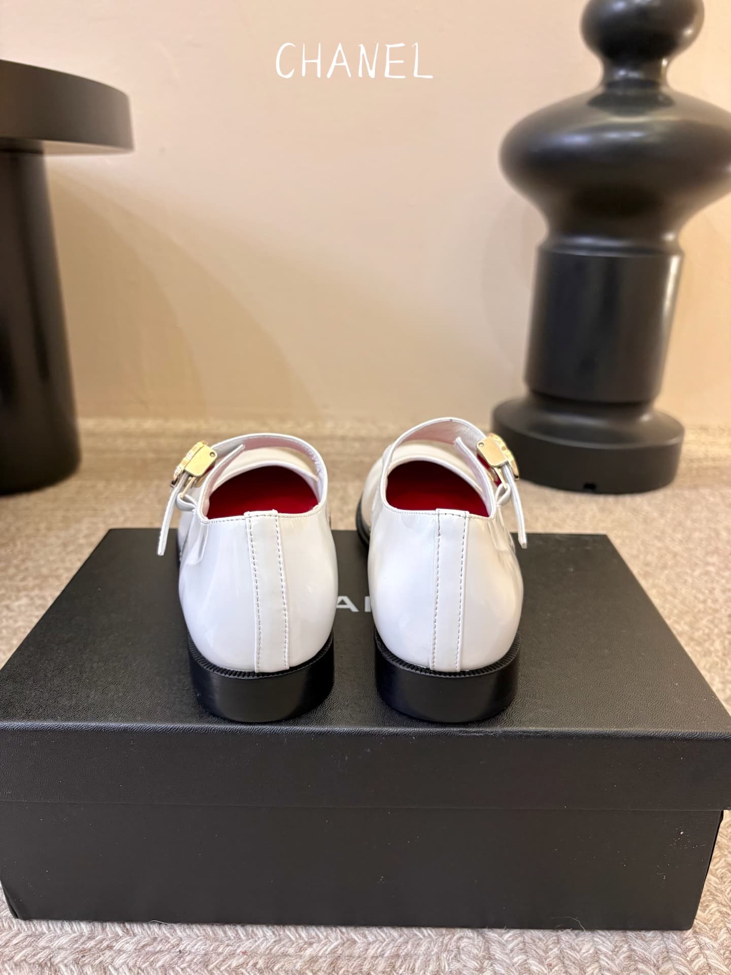 Chanel Patent Calfskin Mary Jane Flats