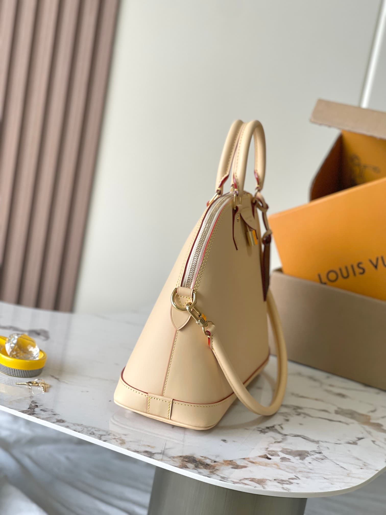 Louis Vuitton Alma PM Beige VVN cowhide leather M27388 TOP