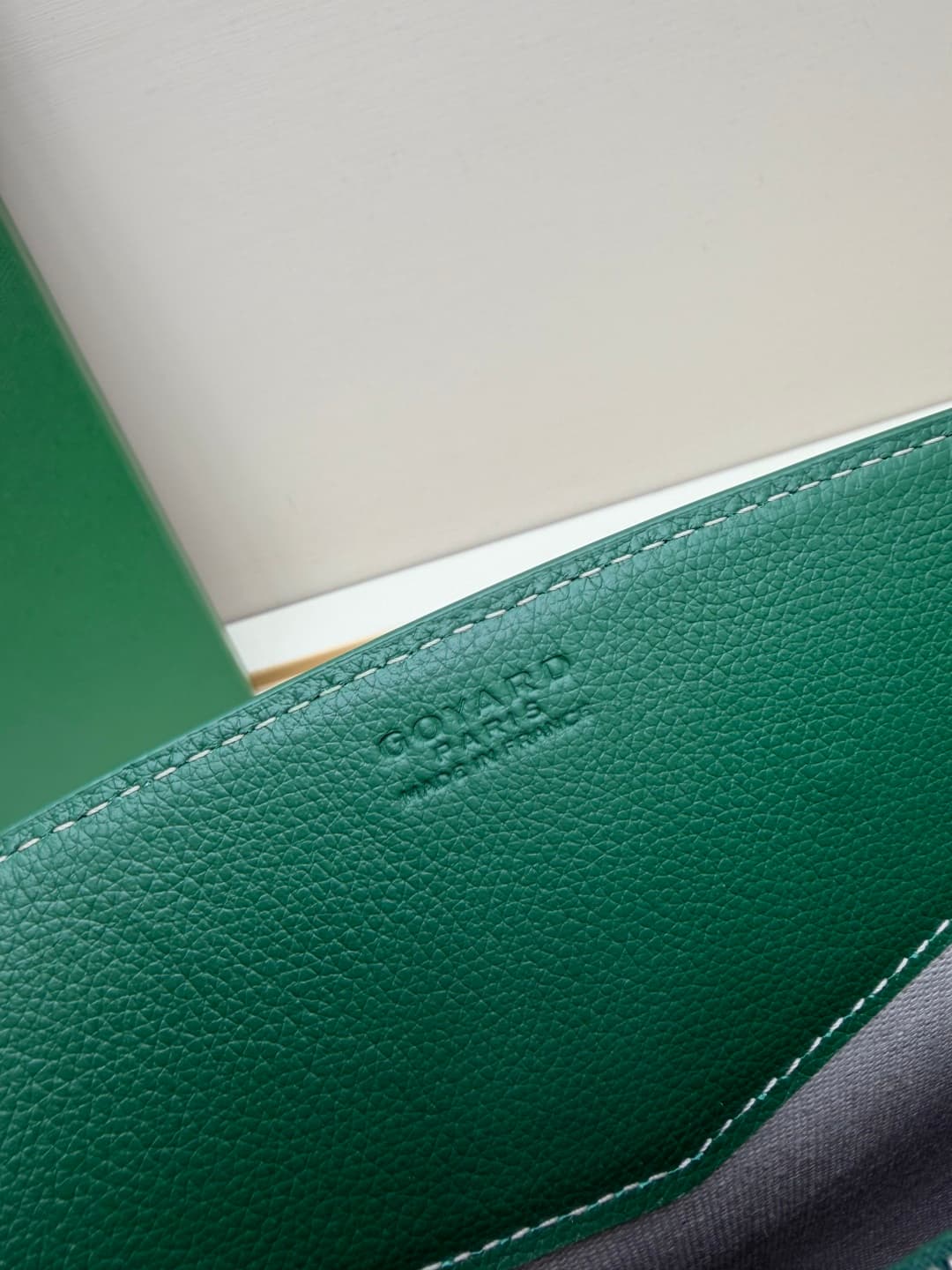 Goyard Rouette Structure bag in Green Goyardine Canvas High