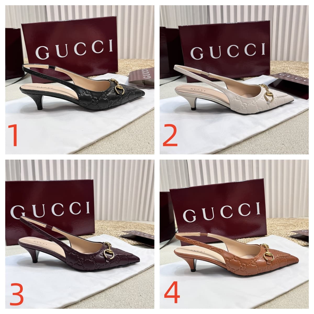 Gucci Horsebit Slingback Pump Shoes Women