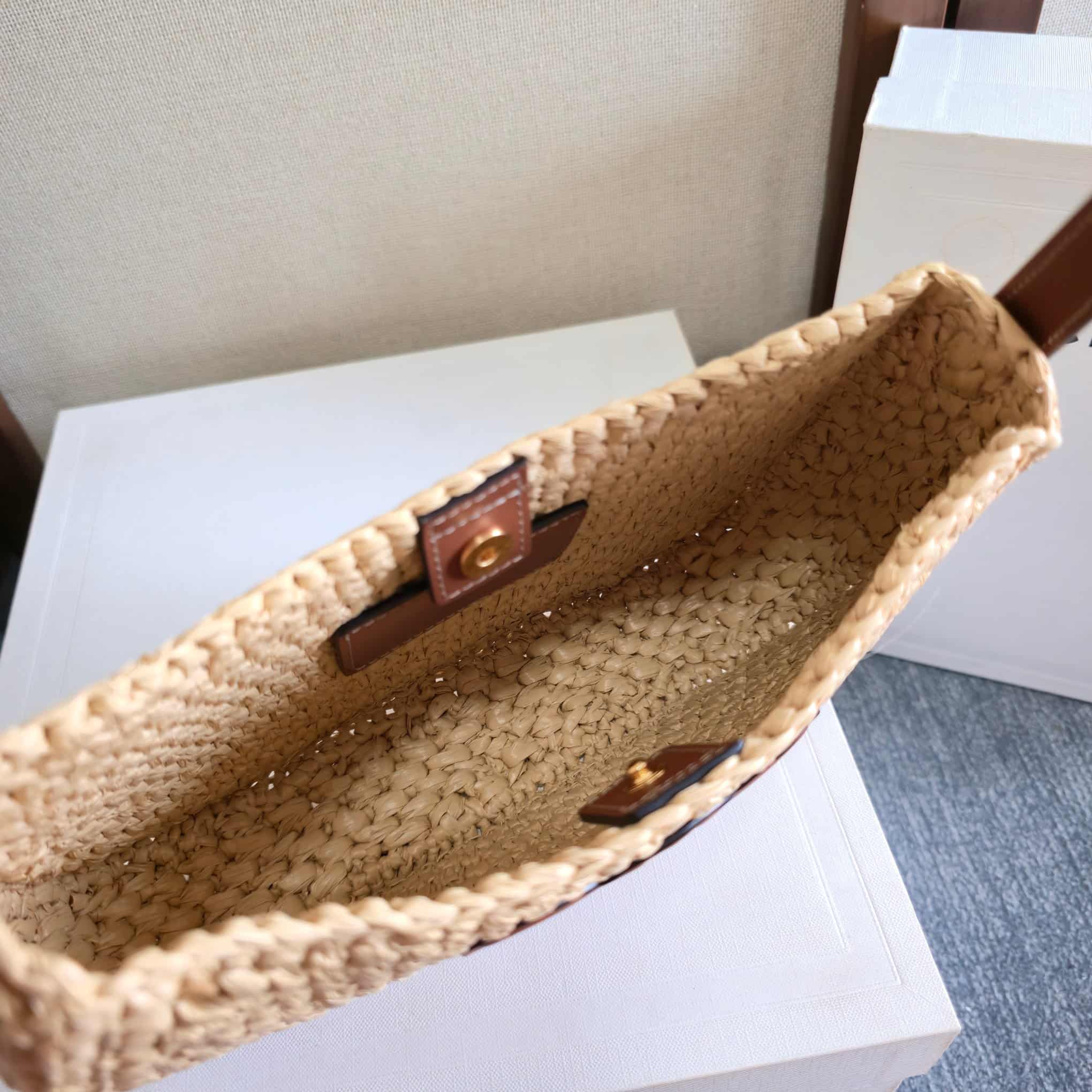 Celine Tilly Bag in Raffia High