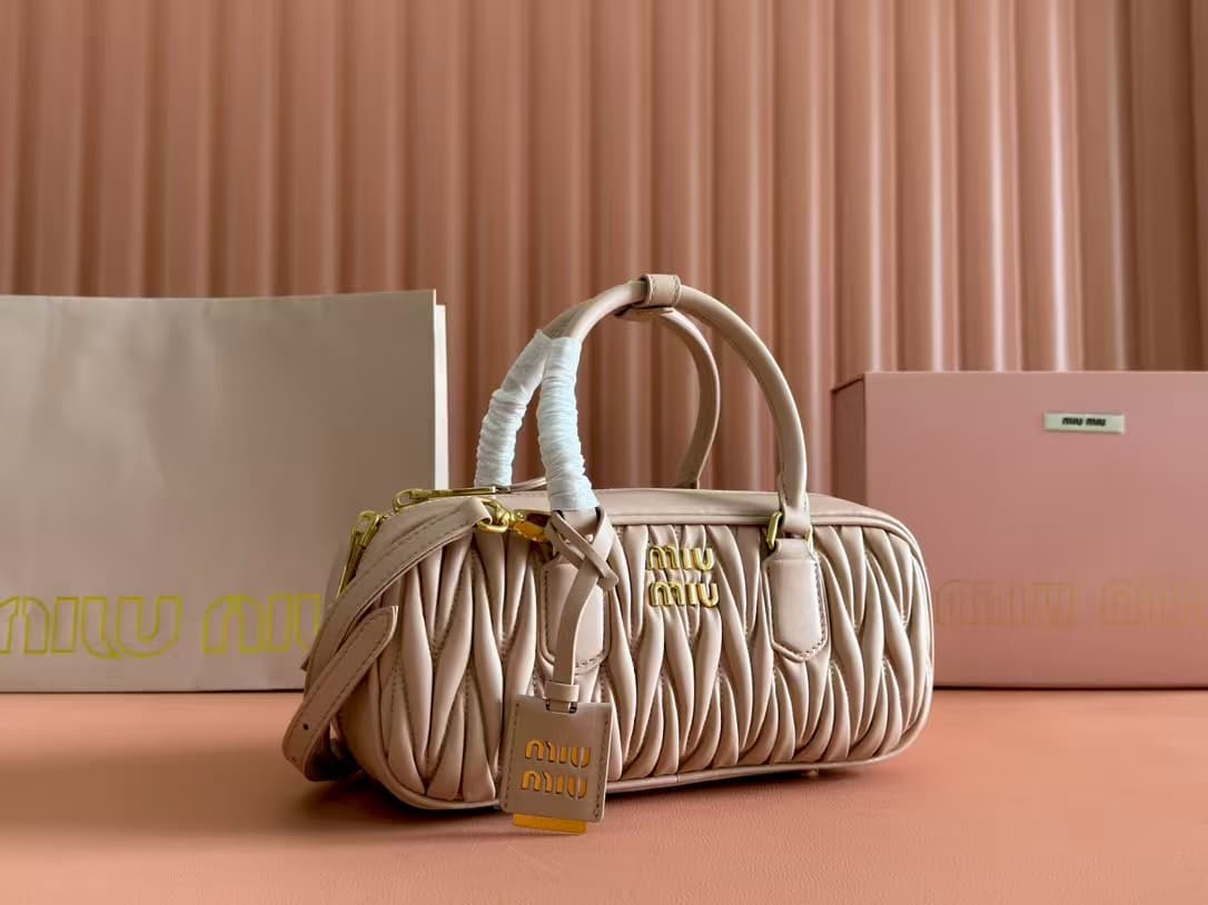 Miu Miu Arcadie matelassé nappa leather Large bag High
