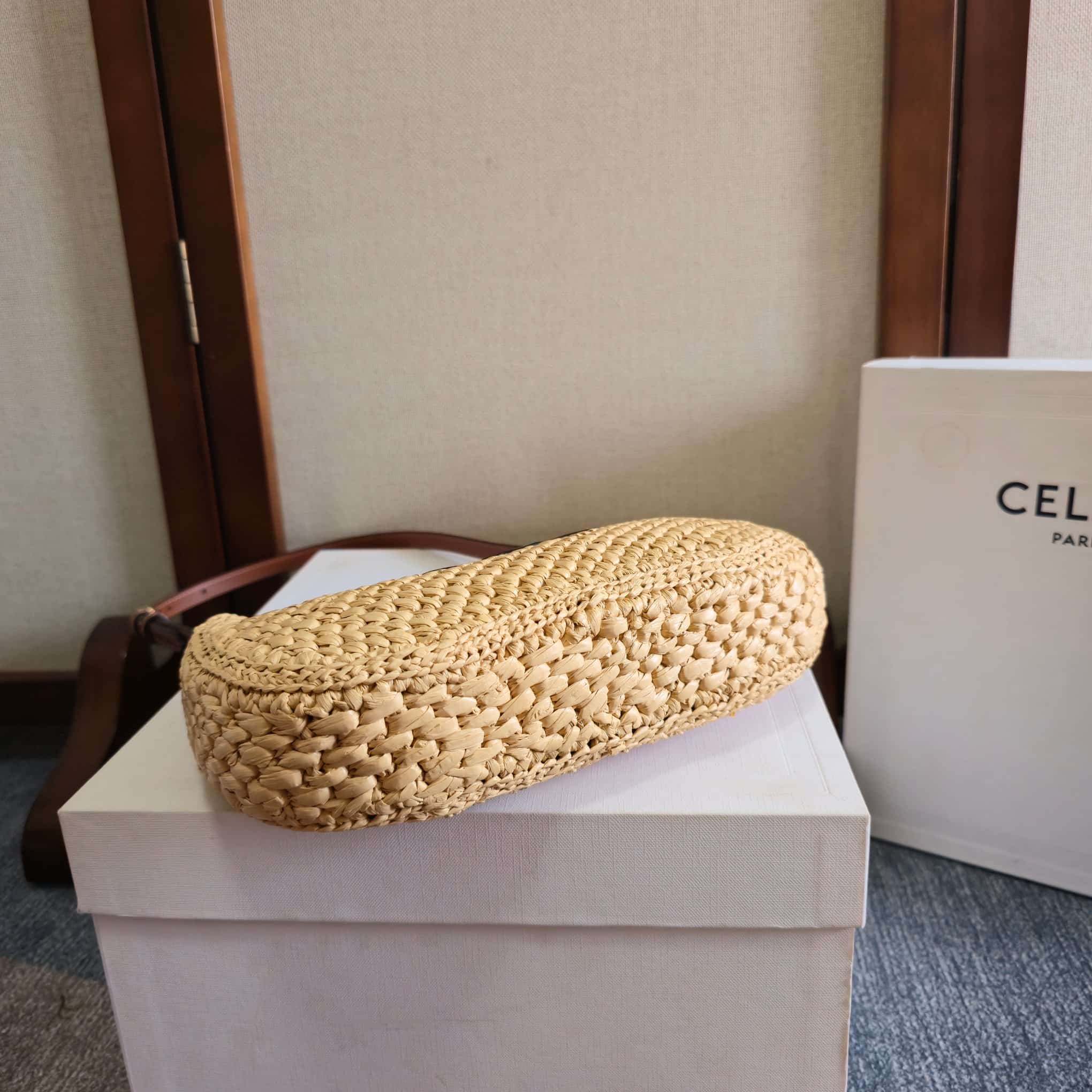 Celine Tilly Bag in Raffia High