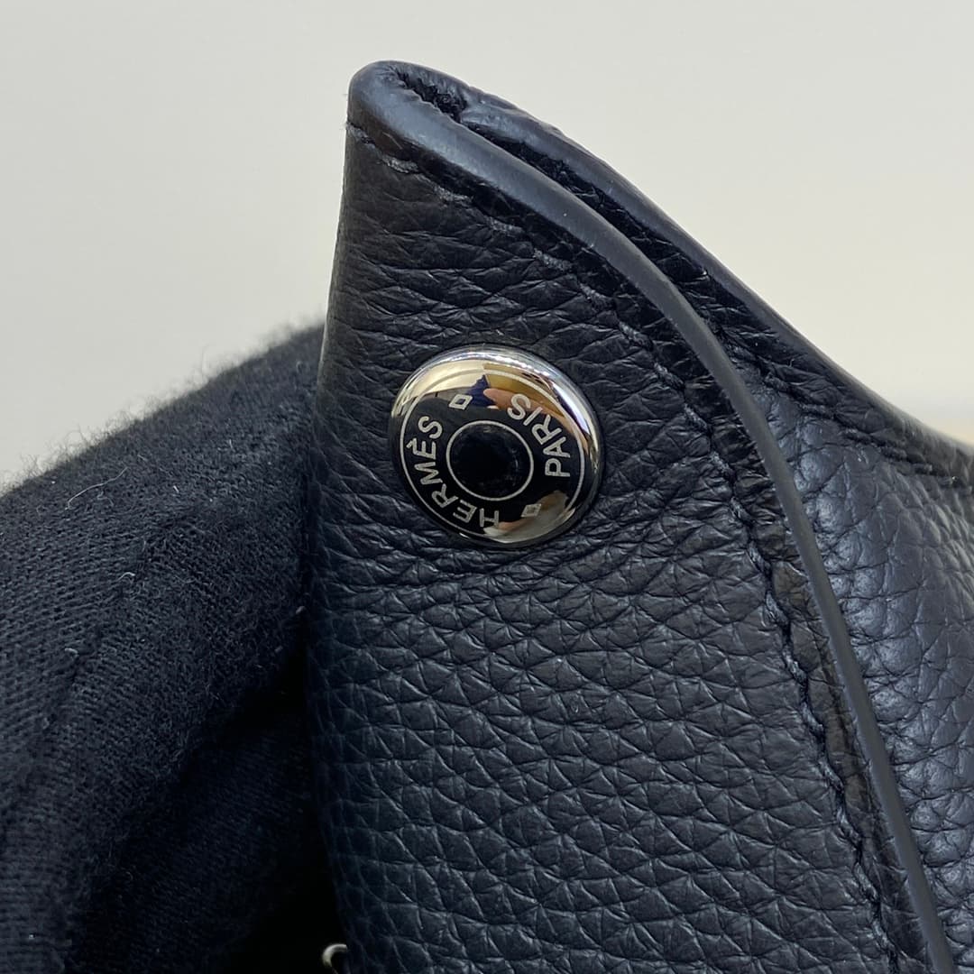 Hermès Videpoches Bag Togo Leather In Navy WAX High