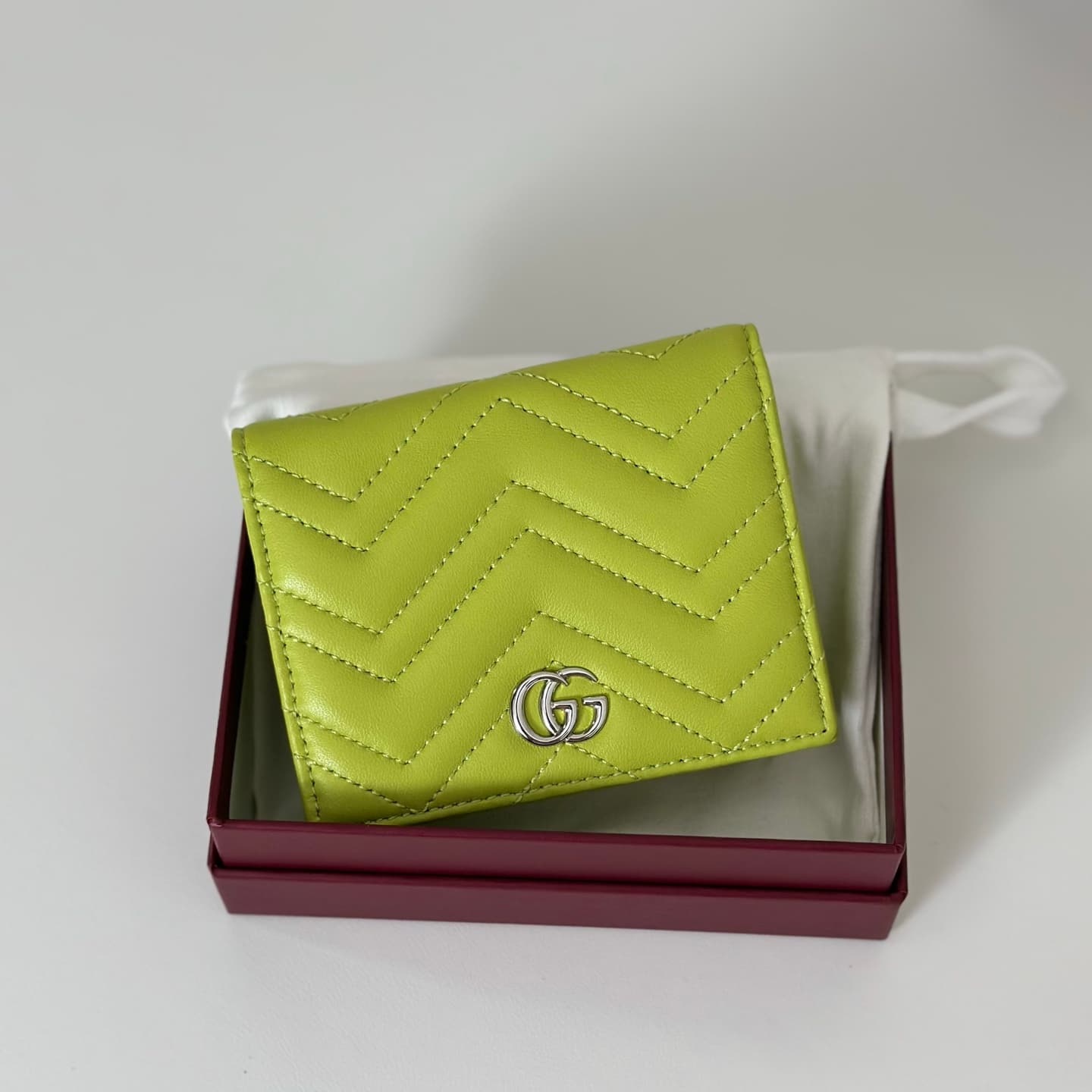 Gucci GG Marmont Small Wallet Green 466492 High