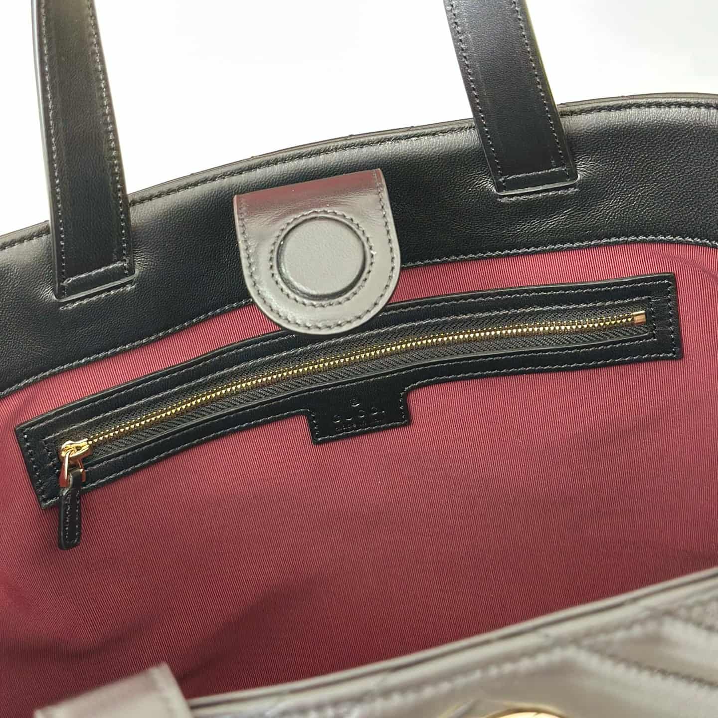 Gucci Betty medium tote bag 847387 Black leather High