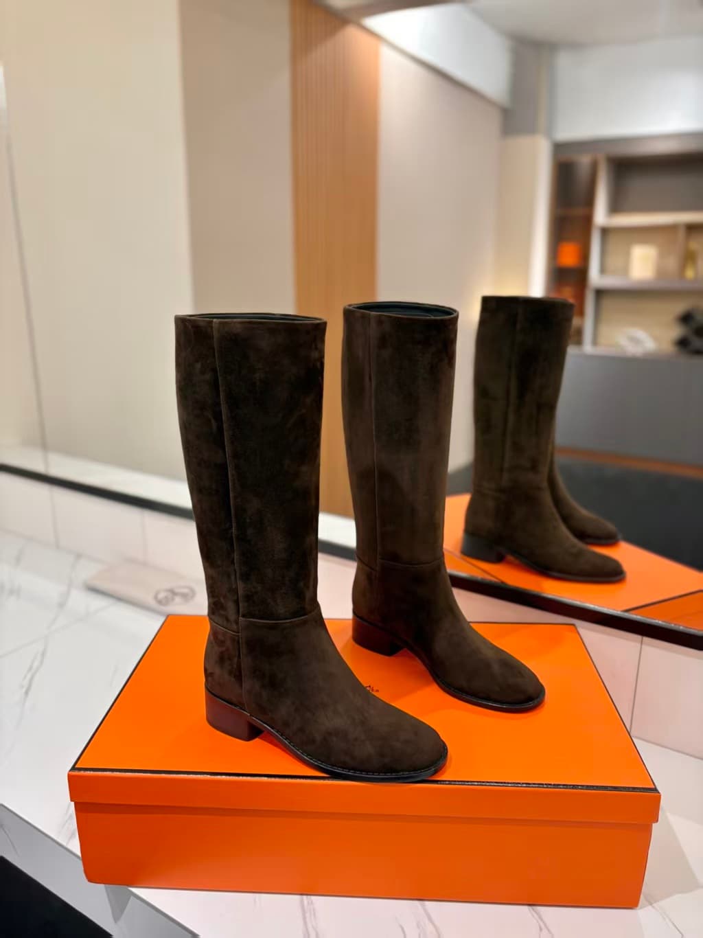 Hermès Suede Boots