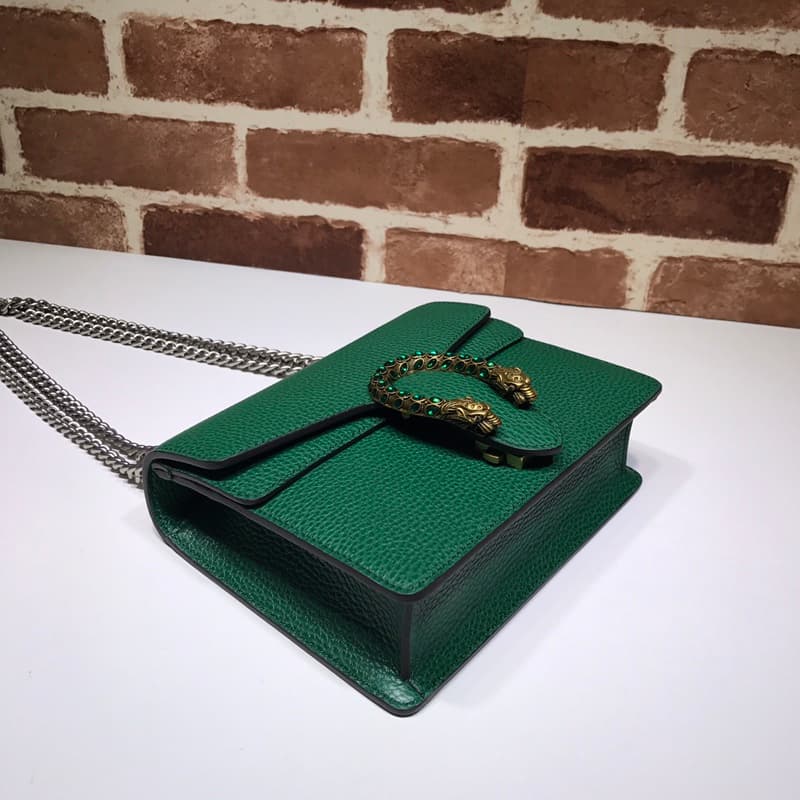Dionysus Leather mini Bag 421970 Green High