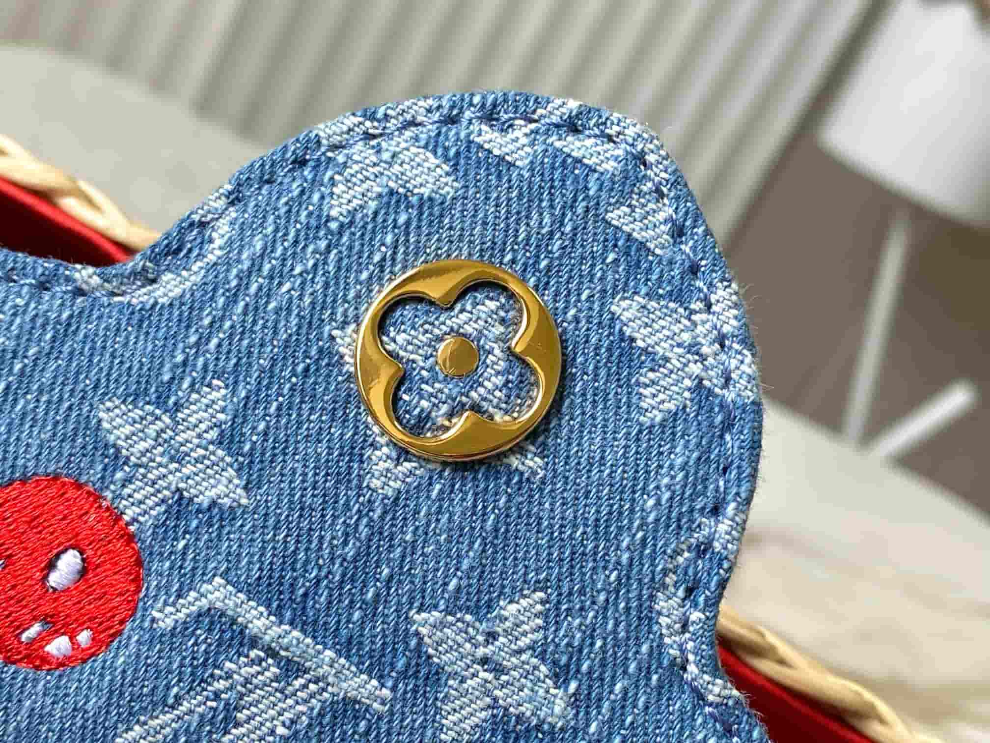 Louis Vuitton x Murakami Capucines Mini Rattan/Cowhide leather/Monogram cherry denim M14295 Top