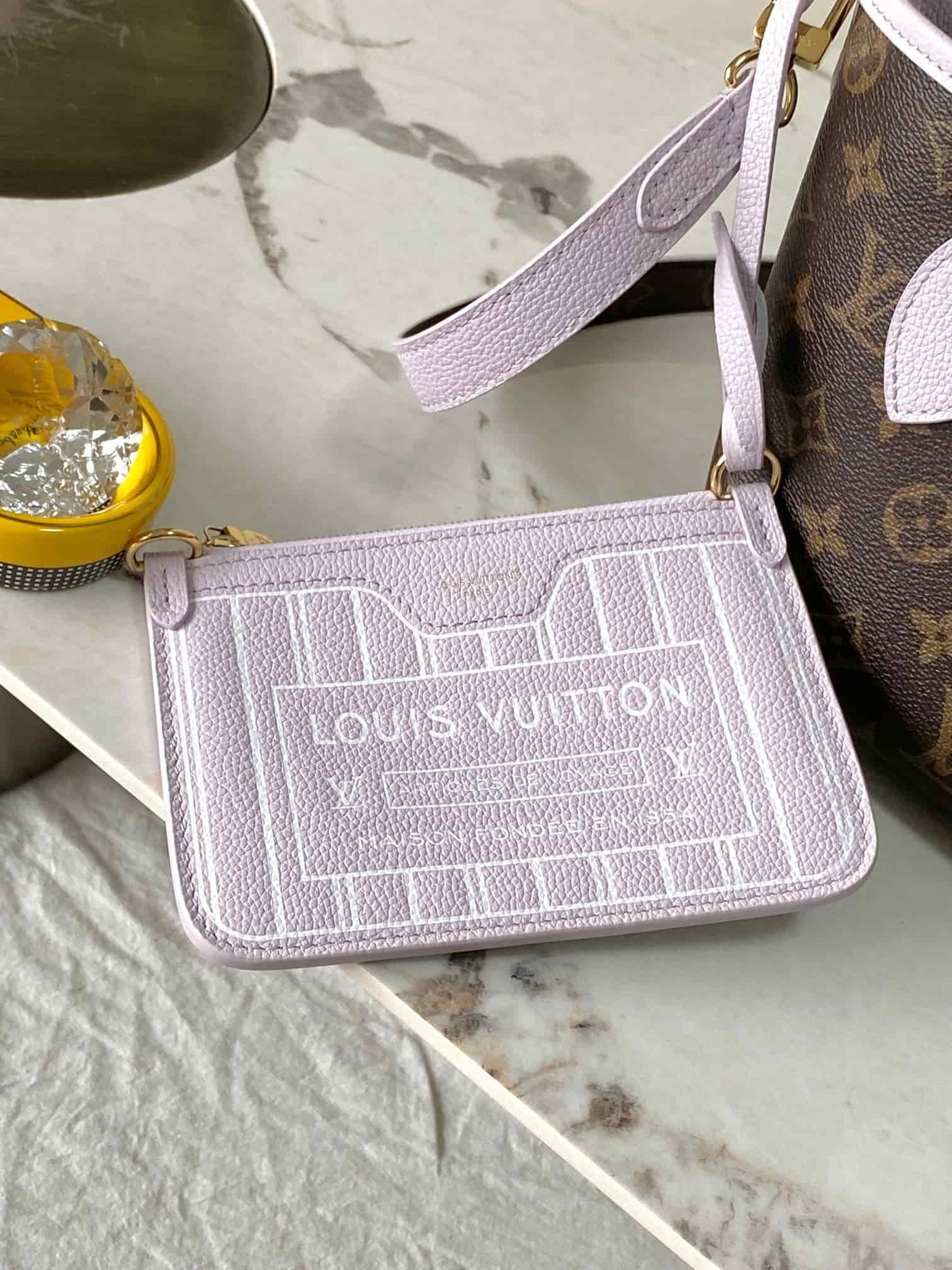 Louis Vuitton Neverfull Bandoulière Inside Out BB Monogram/Misty Lilac M25656 TOP
