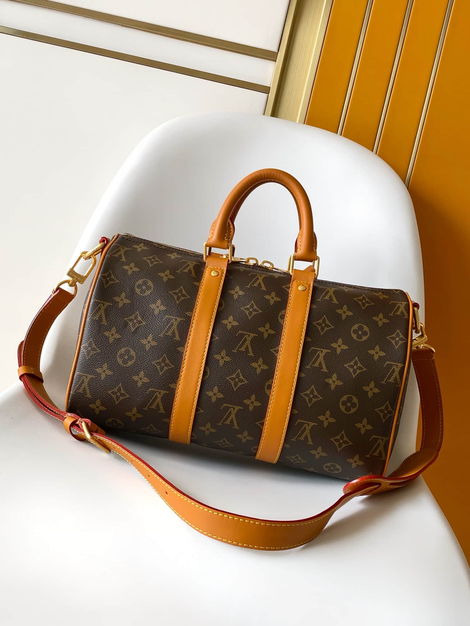Louis Vuitton Keepall Bandoulière 35 Monogram Archive coated canvas M2A210 High