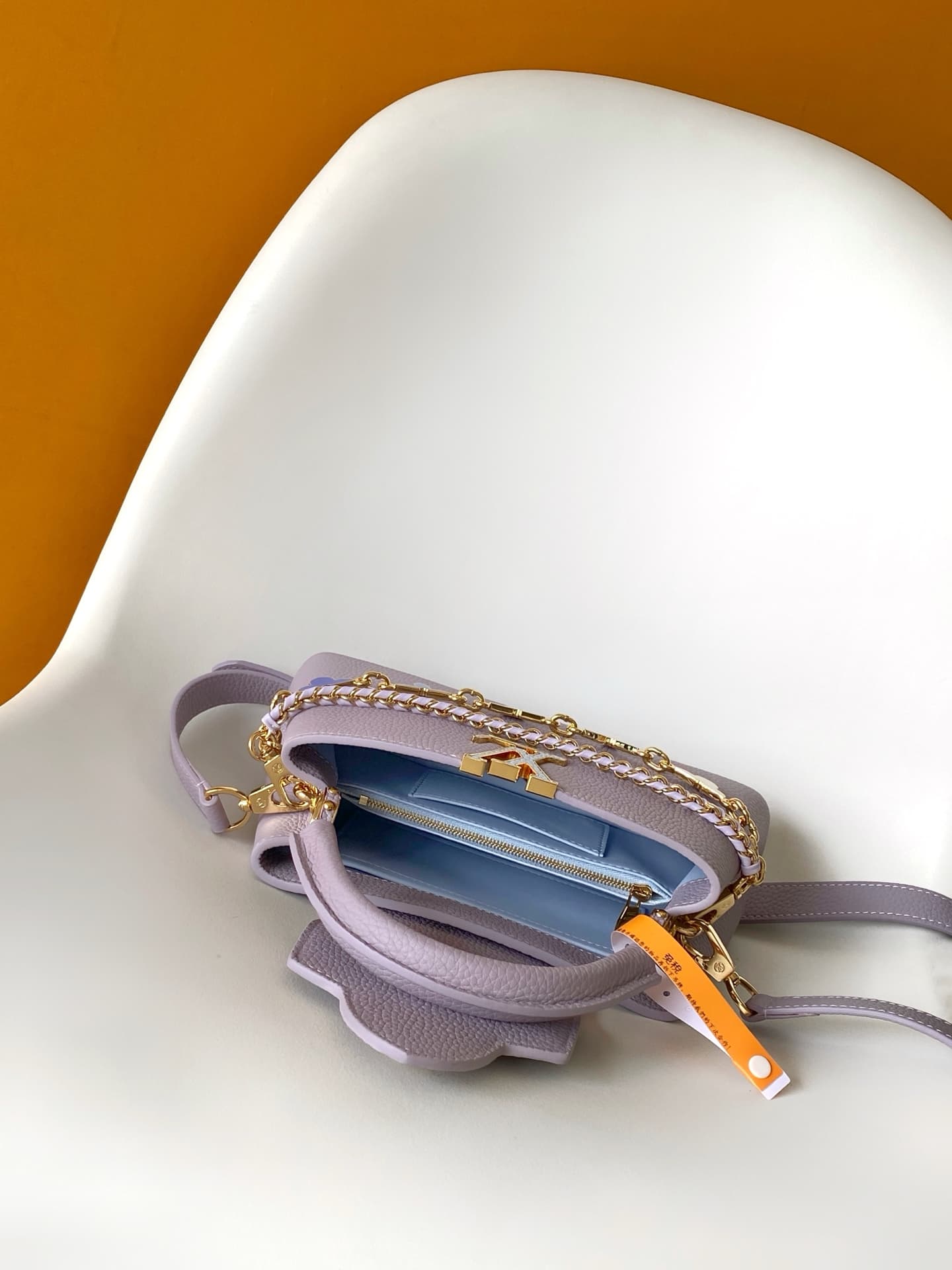 Louis Vuitton Capucines East-West Mini Iris Lilac Taurillon leather M2A379 TOP