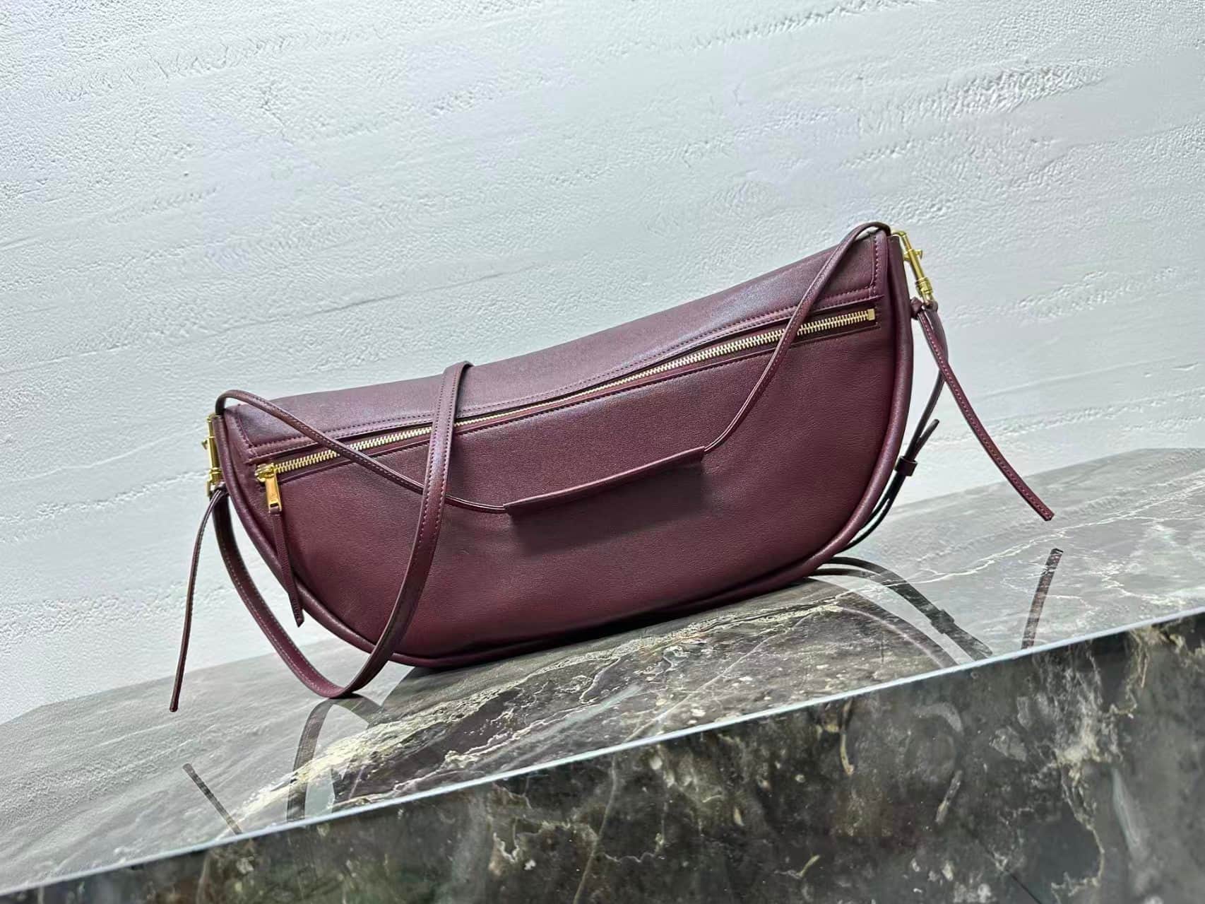 Celine Little Halfmoon Soft Triomphe bag Supple Shiny Lambskin High