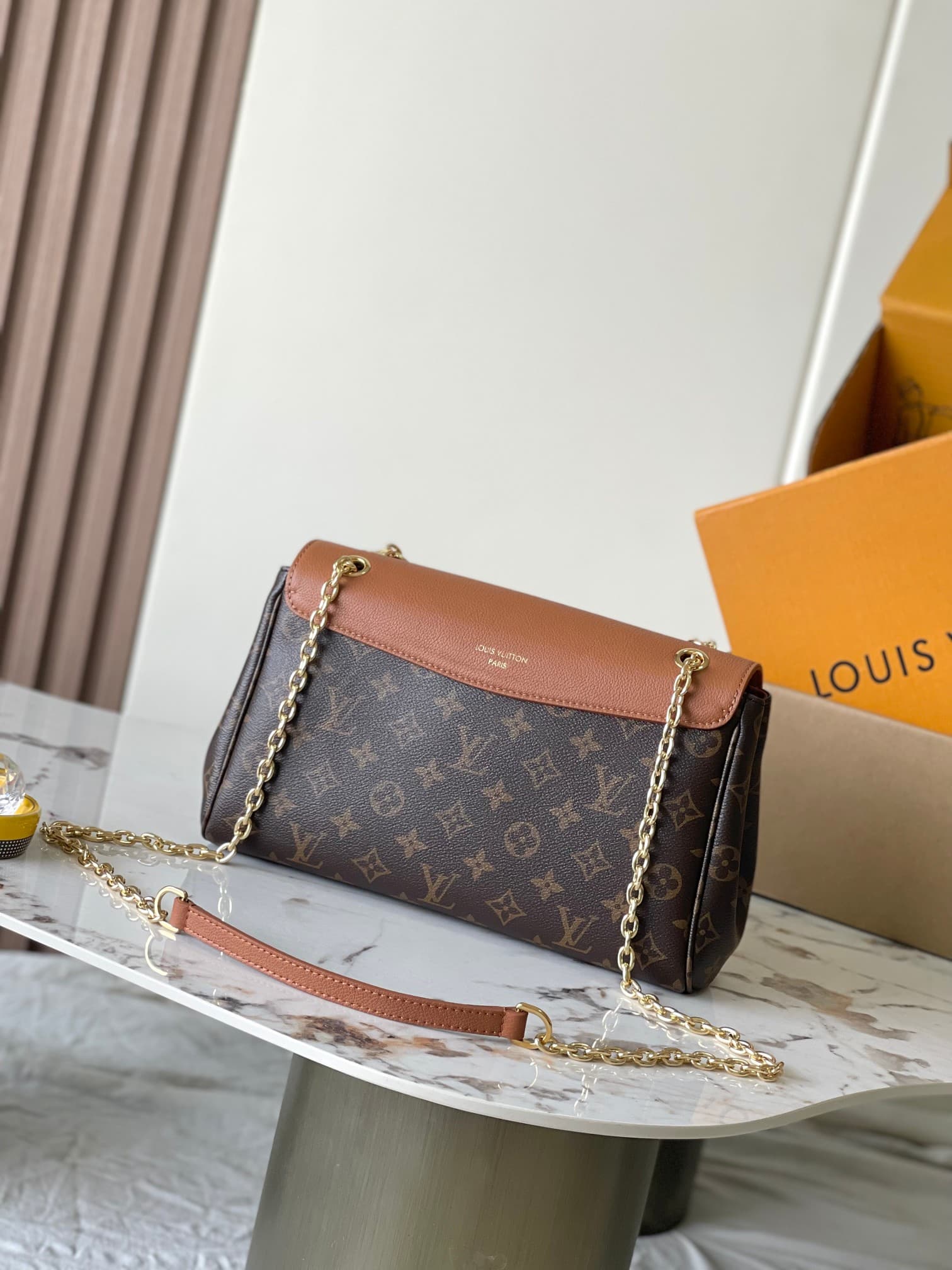 Louis Vuitton Saint Germain PM Monogram/Cognac Leather and coated canvas M27065 TOP