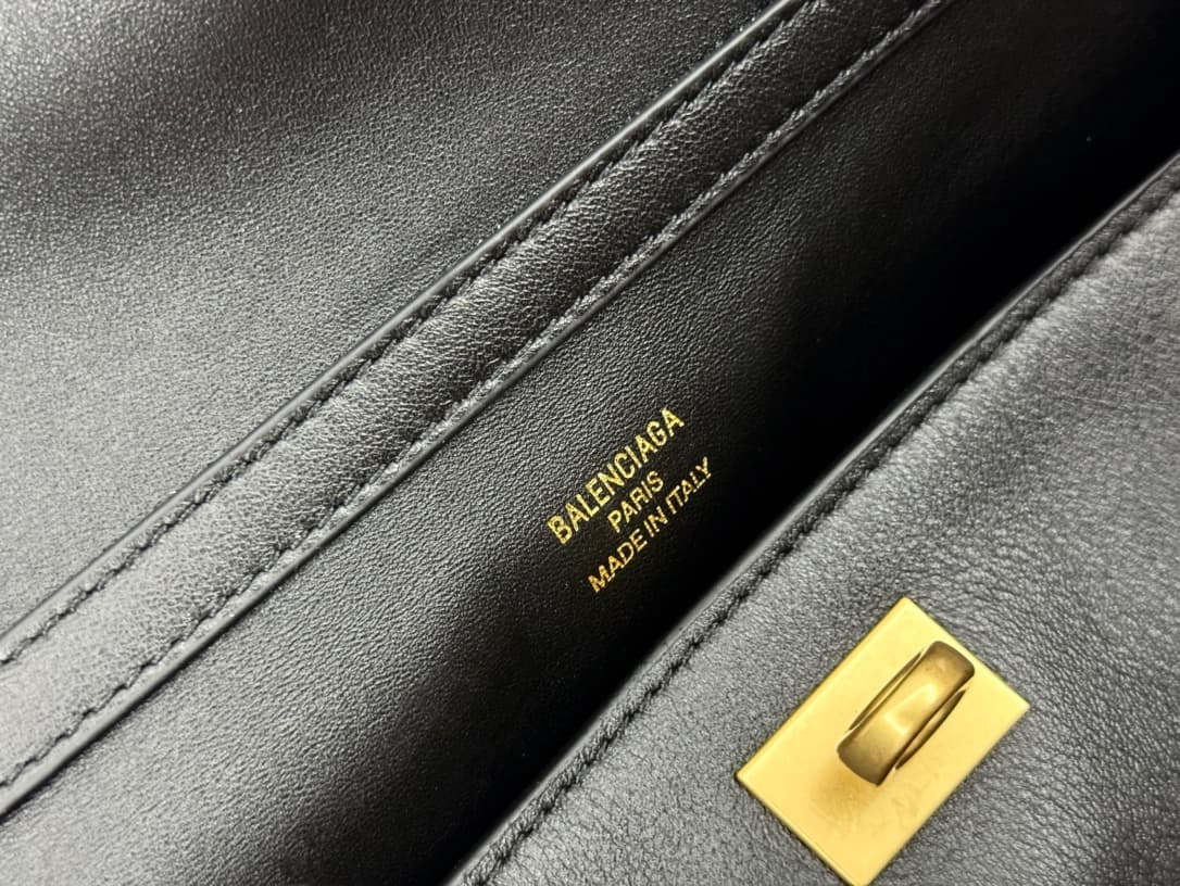 Balenciaga Rodeo Large Bag in Black Leather With Gold-Tone Metal TOP
