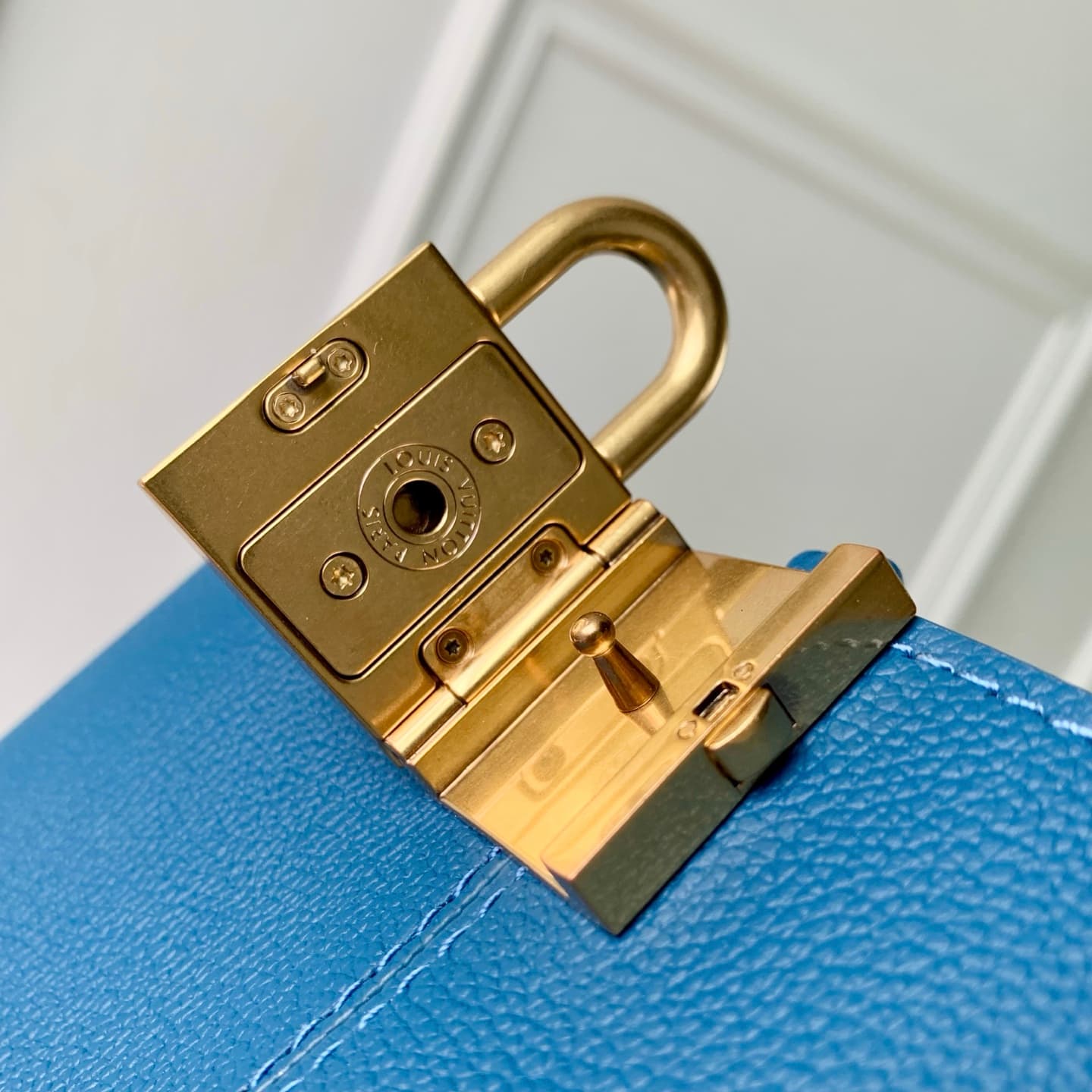 Louis Vuitton Lowkey All-in BB Blue Calfskin Leather M25543 High