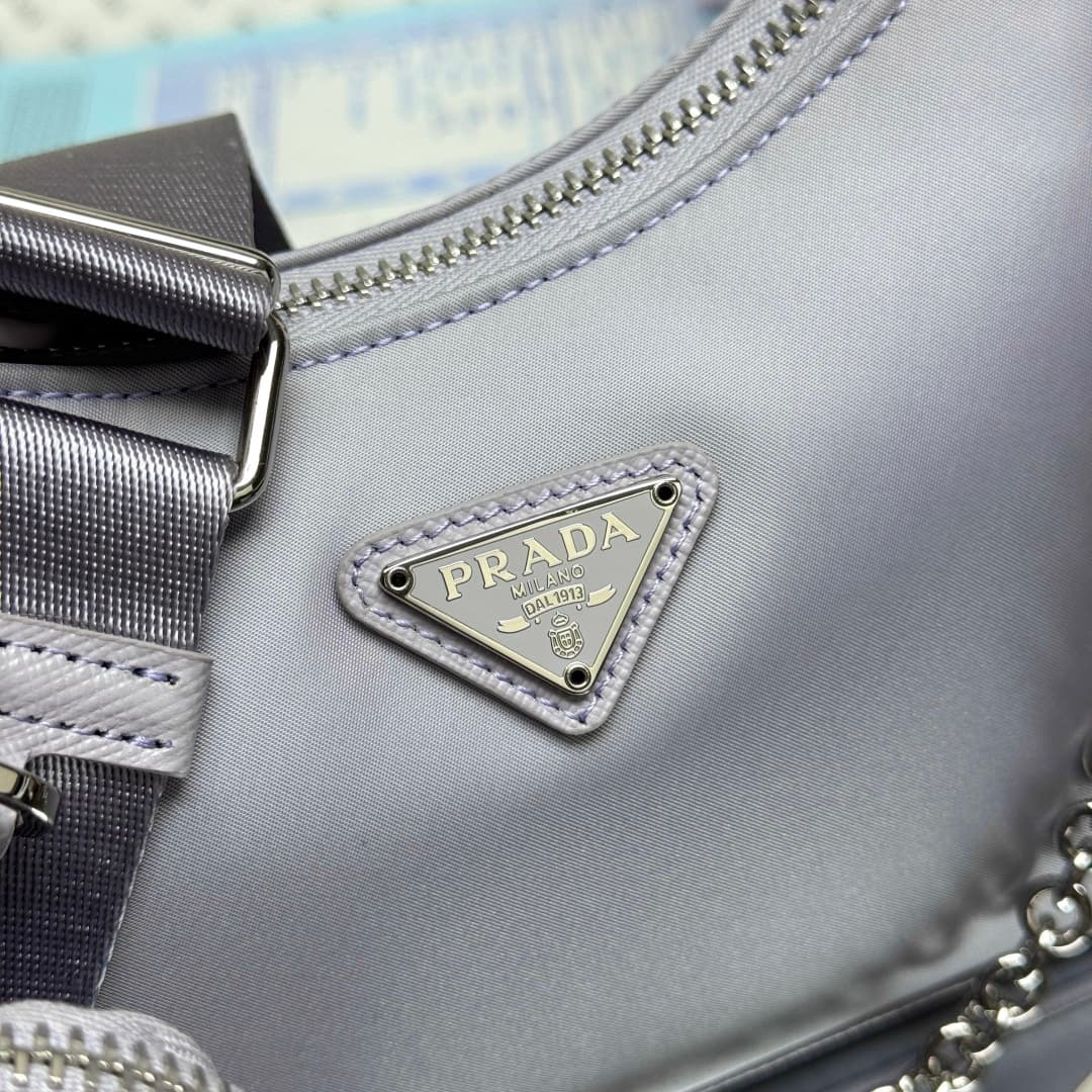 Prada Re-Edition 2005 Nylon bag 1BH204 Purple High
