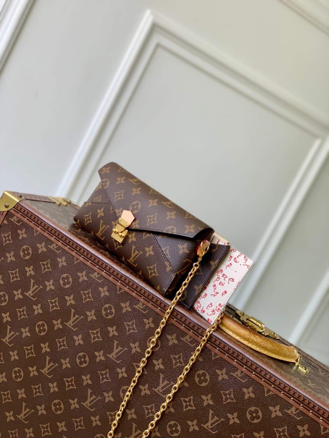 Louis Vuitton Kirigami Organizer On Chain Monogram Coated canvas M15150 Beige High
