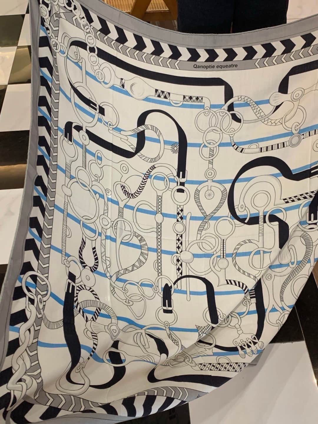 Hermes Panoplie Equestre silk scarf